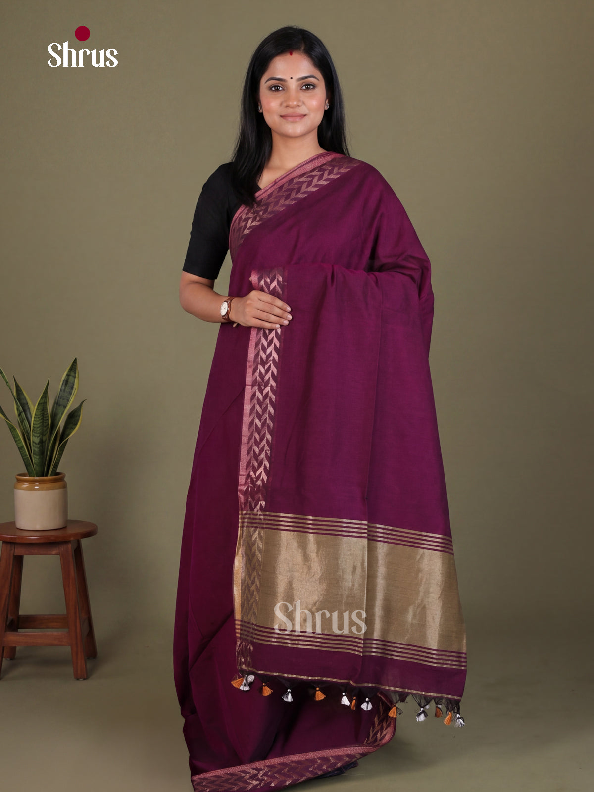 Bengal cotton Saree - EES21746