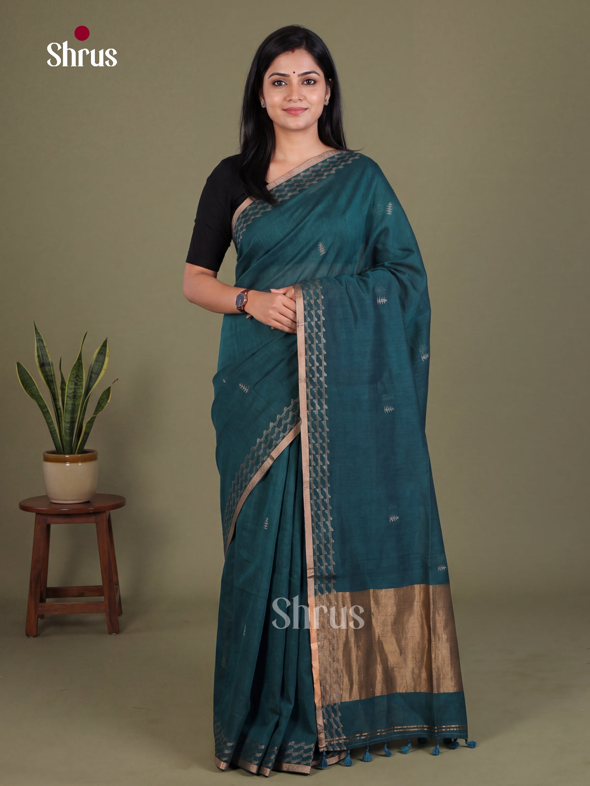 Bengal cotton Saree - EES21755