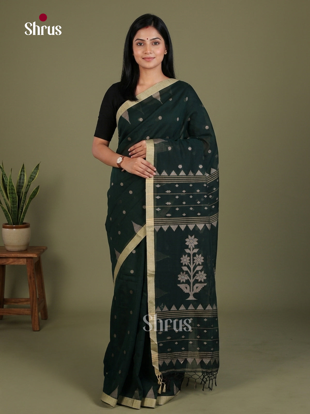 Bengal cotton Saree - EES21838