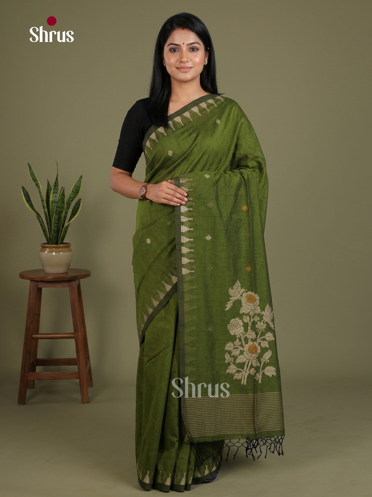 Bengal cotton Saree - EES21875