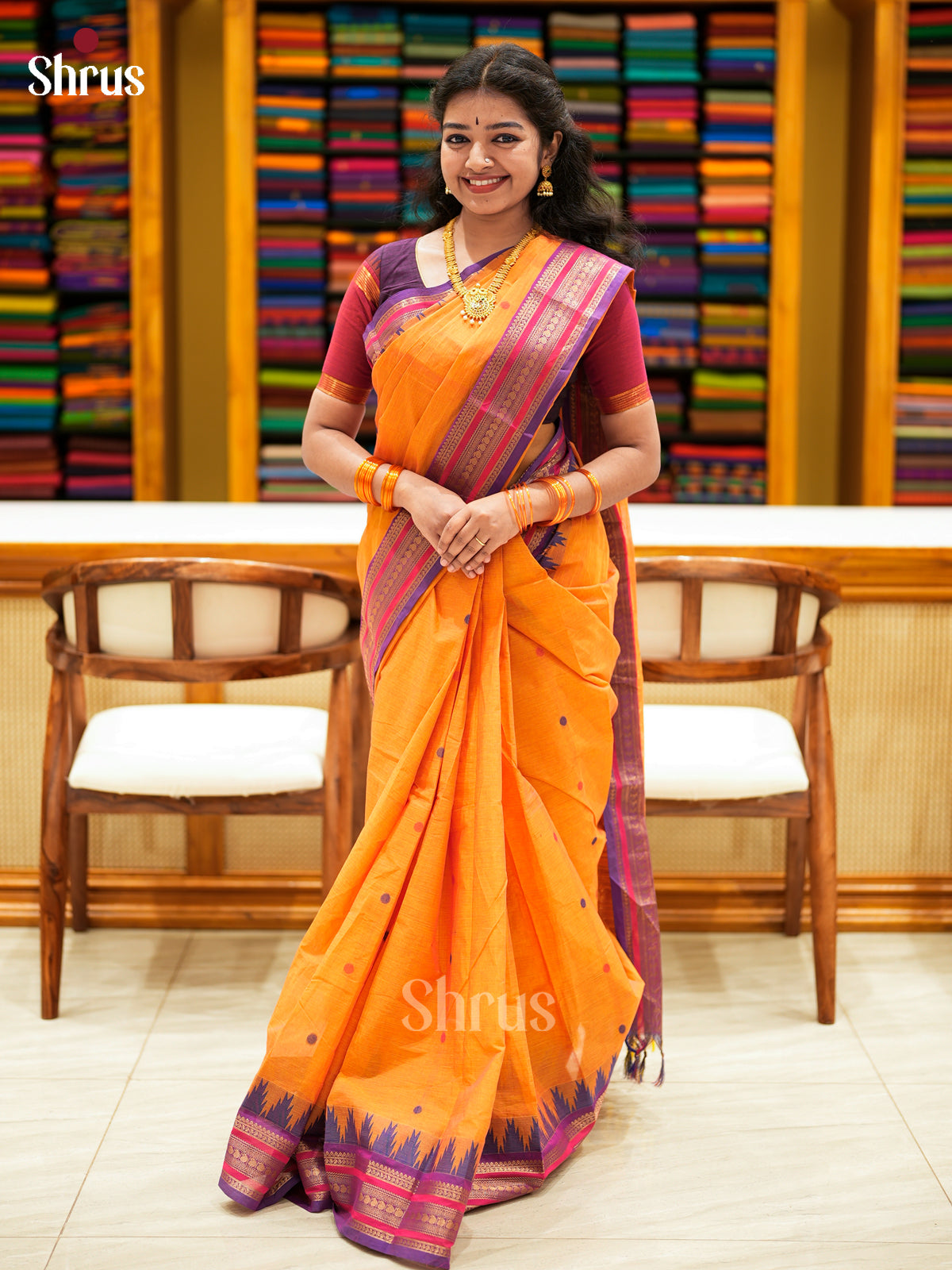 Chettinad Cotton Saree - EES22069
