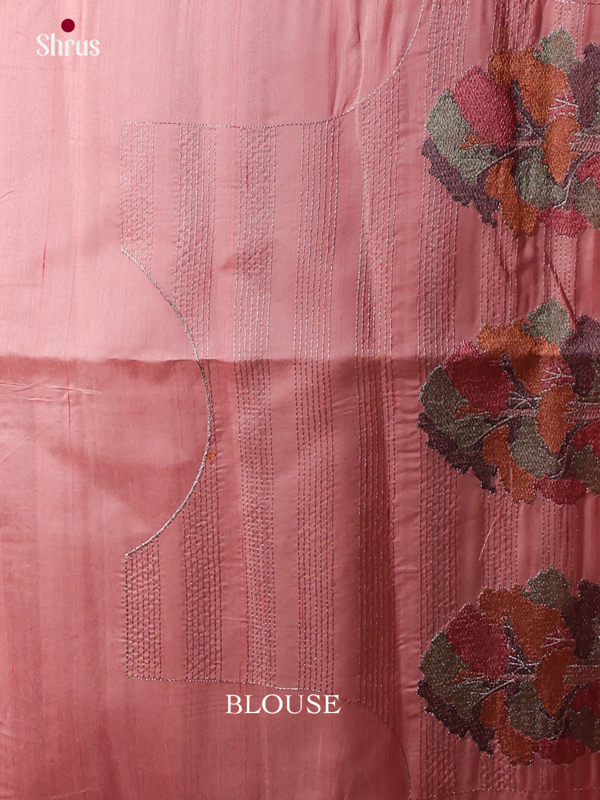 Semi Rawsilk Embroidery Saree - EES22140
