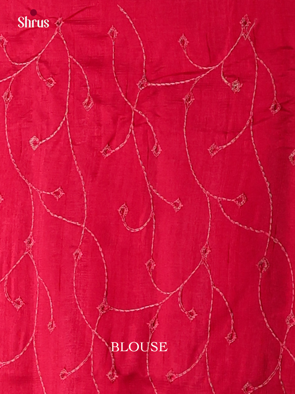 Semi Rawsilk Embroidery Saree - EES22156