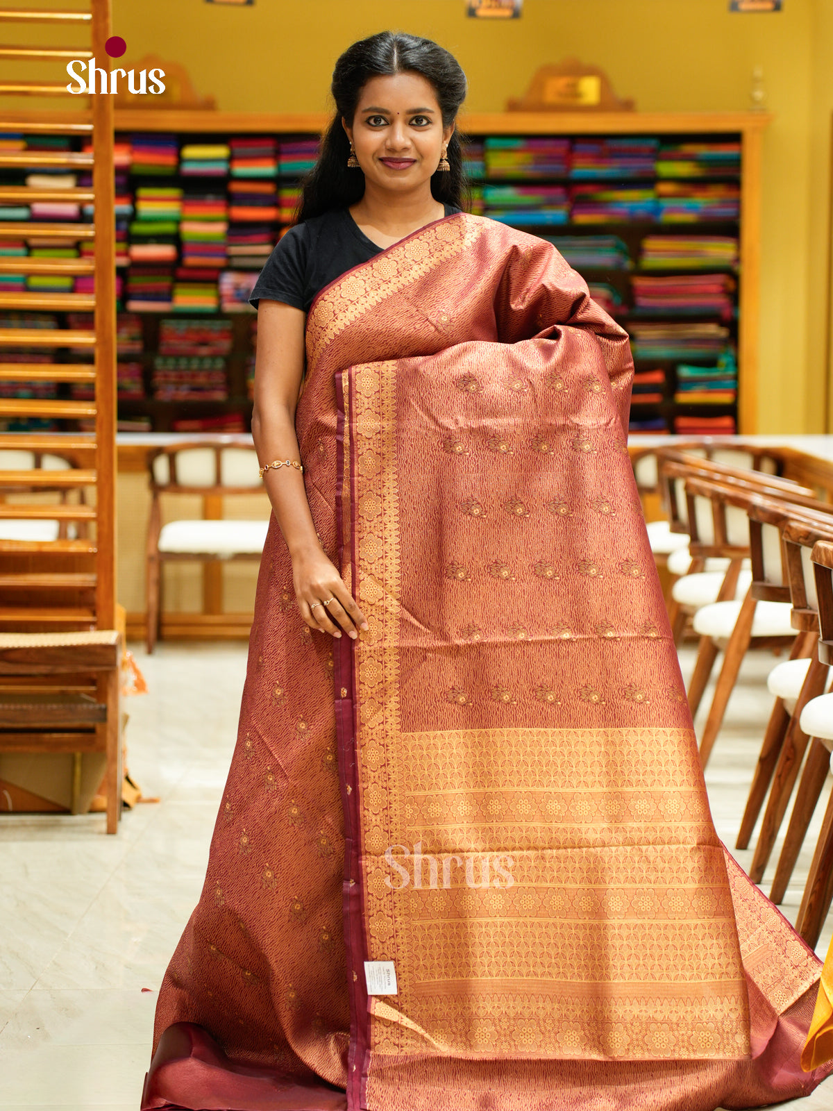 Bamboo silk Saree - EES23004 - Shop on Shrus.com