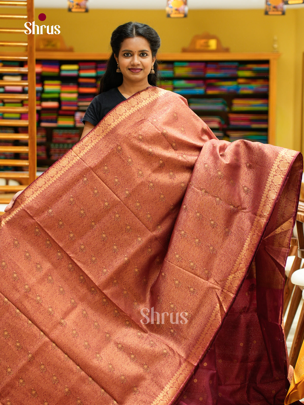 Bamboo silk Saree - EES23004 - Shop on Shrus.com