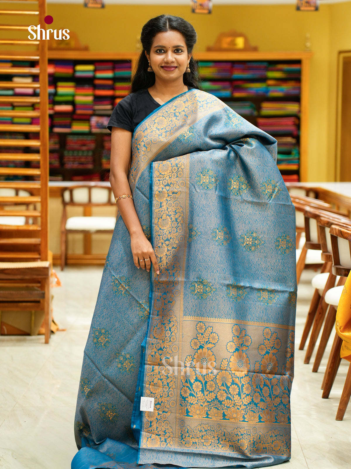 Bamboo silk Saree - EES23034 - Shop on Shrus.com