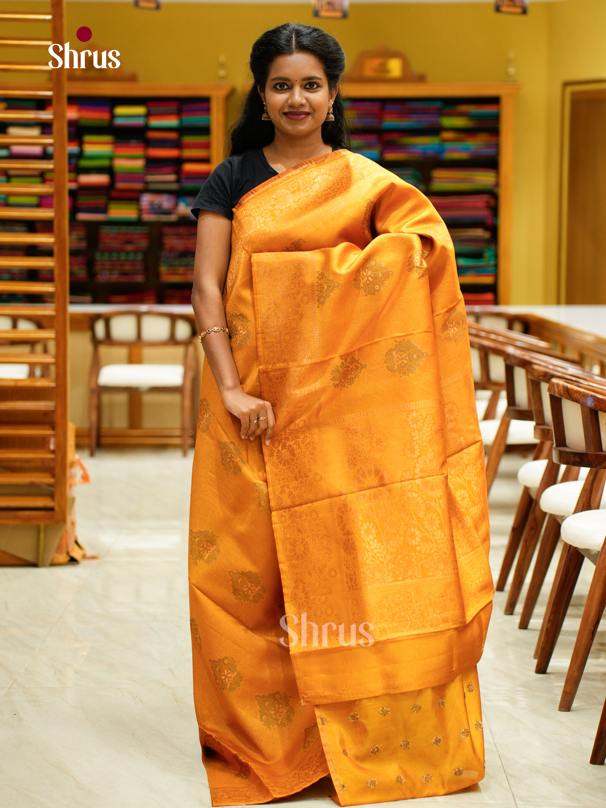 Bamboo silk Saree - EES23035 - Shop on Shrus.com