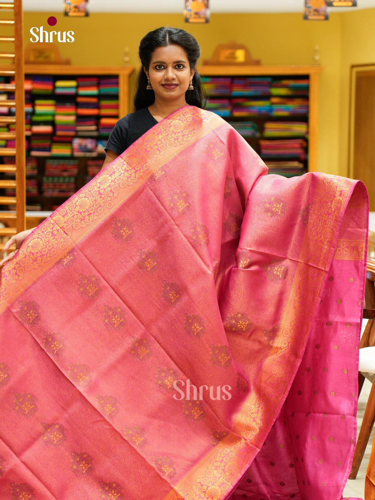 Bamboo silk Saree - EES23037 - Shop on Shrus.com