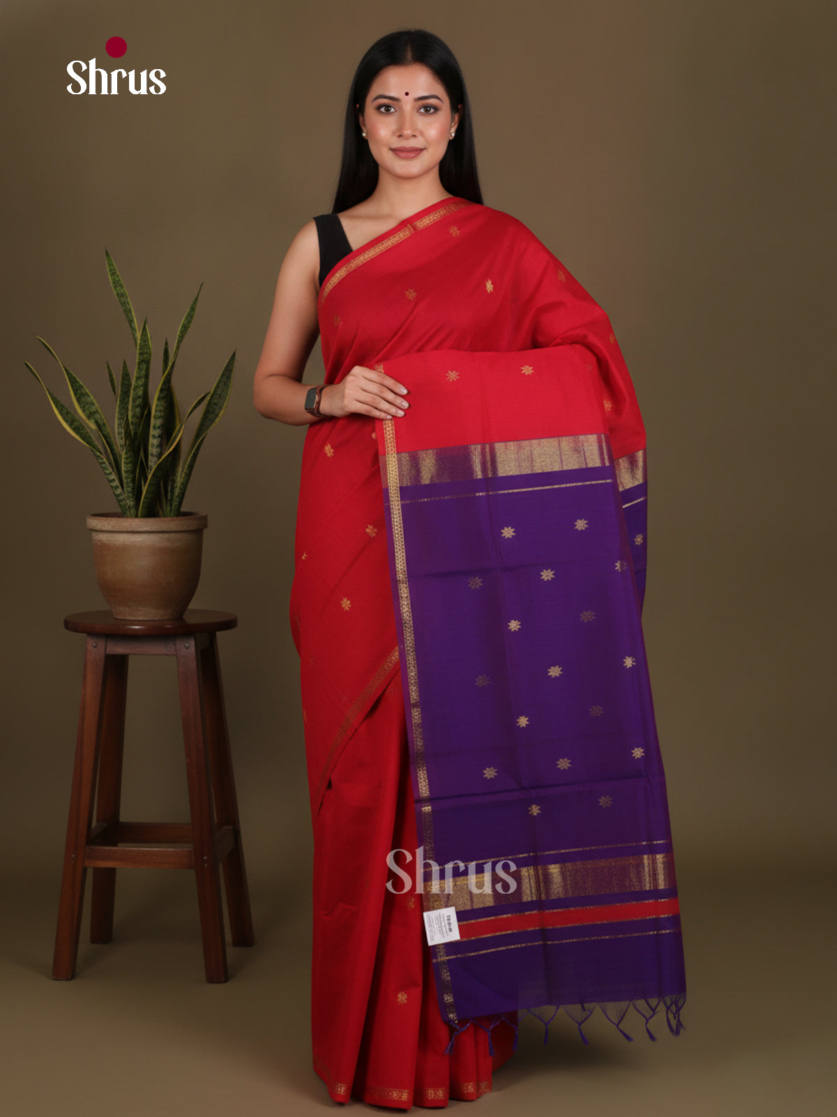 Semi Maheshwari Saree - EES23082 - Shop on Shrus.com