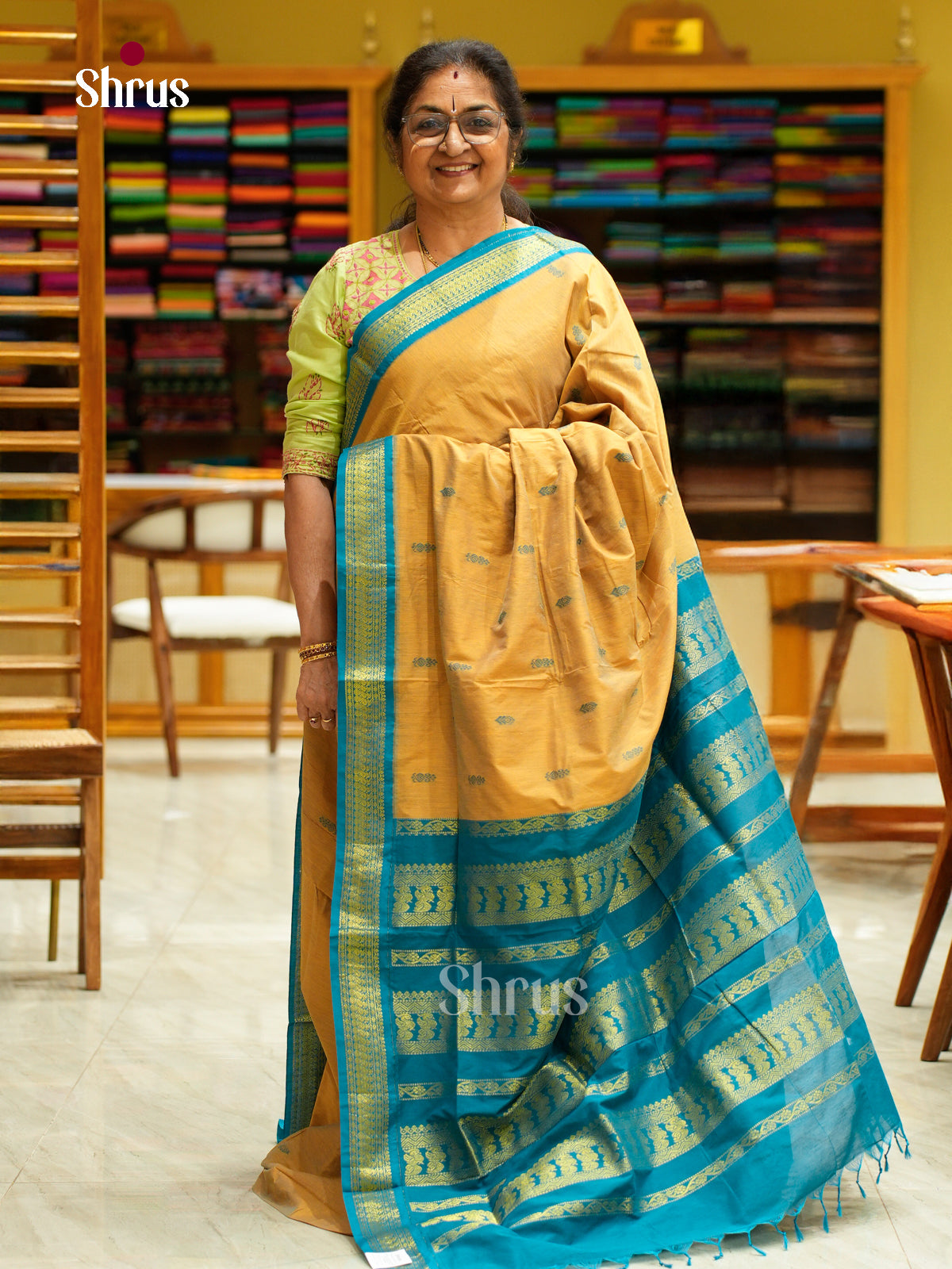 Kalyani Cotton Saree - EES23177 - Shop on Shrus.com