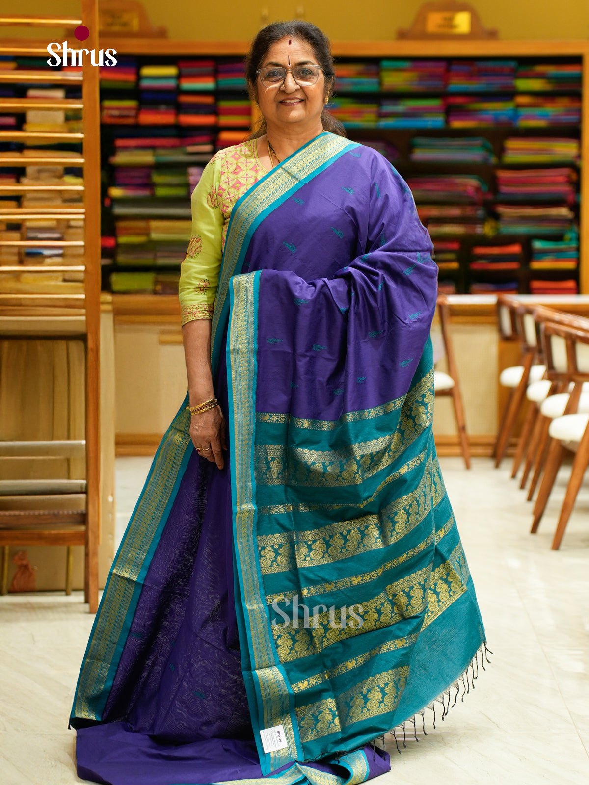 Kalyani Cotton Saree - EES23179 - Shop on Shrus.com