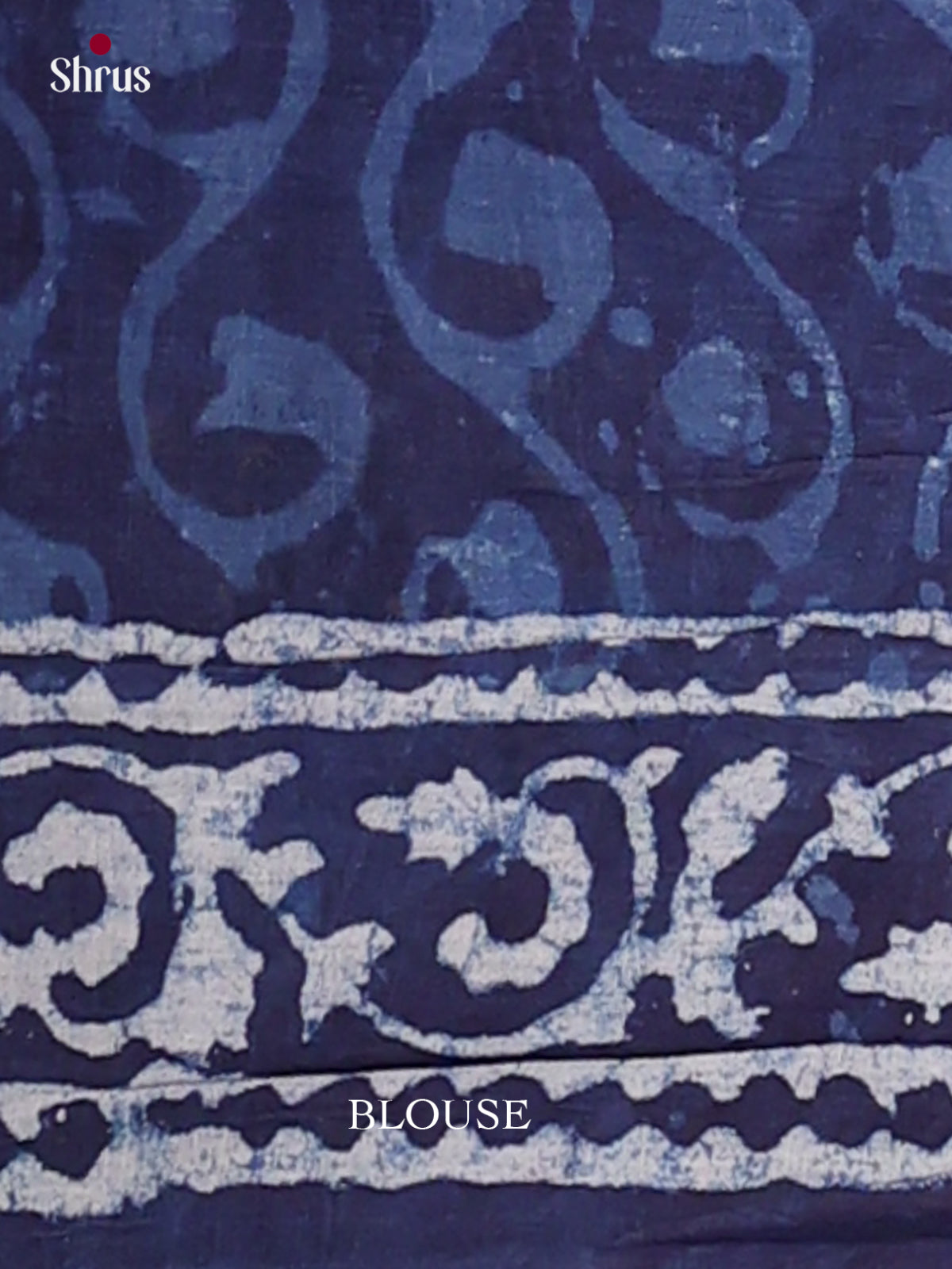 Blue - Jaipur cotton Saree - EES25085