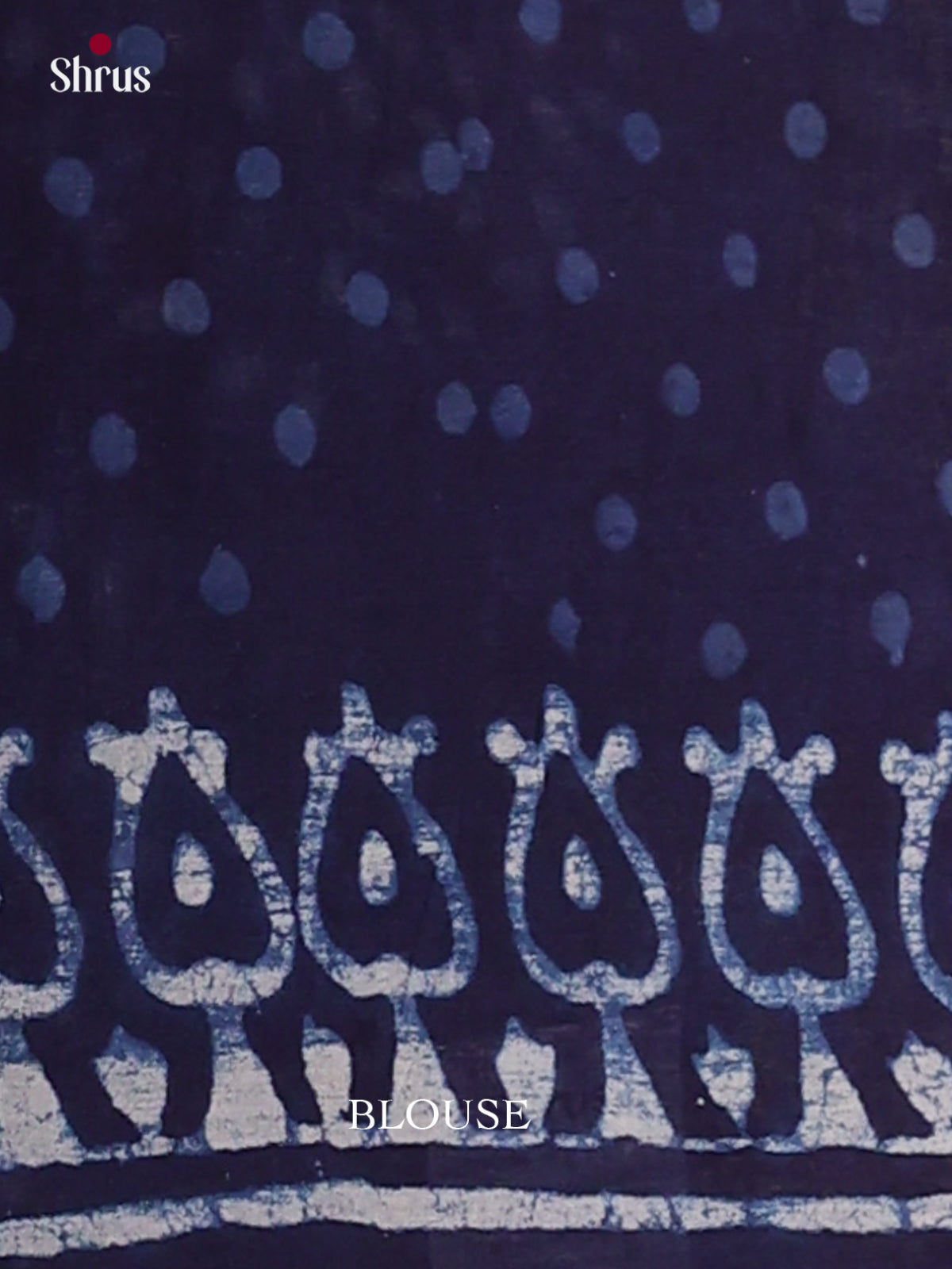Blue- Jaipur cotton Saree - EES25090