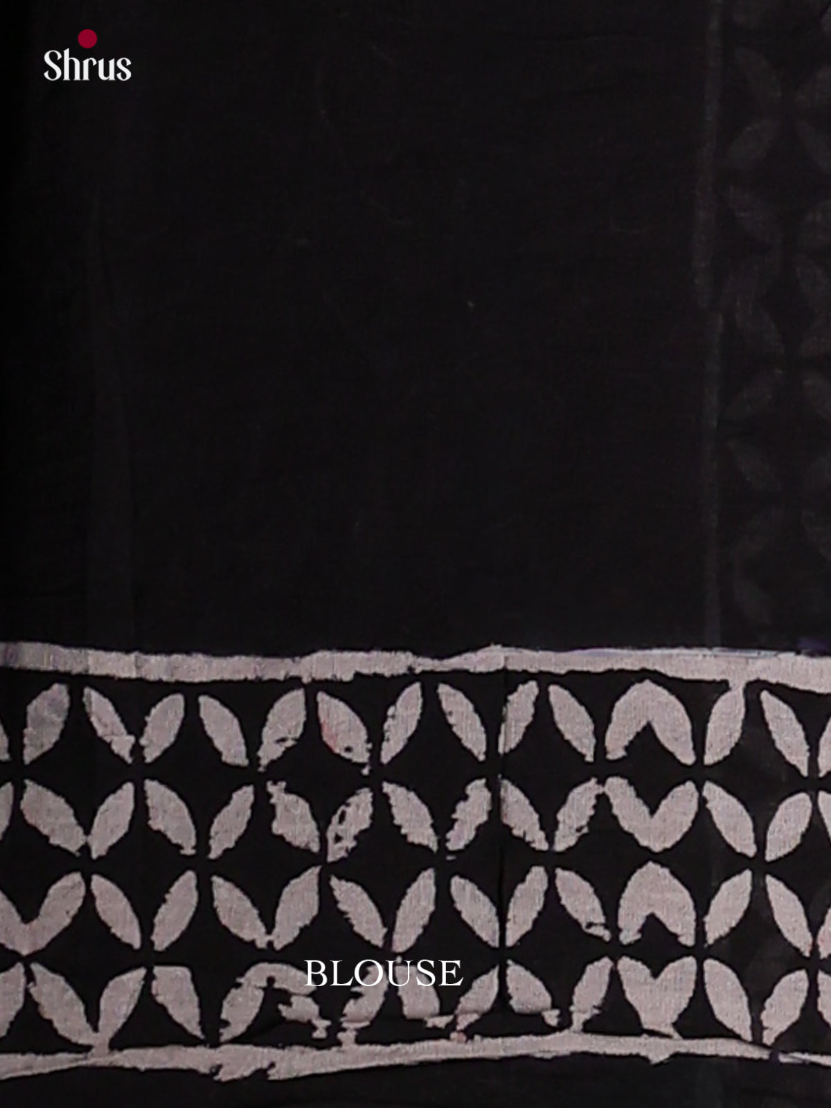 Black - Jaipur cotton Saree - EES25094