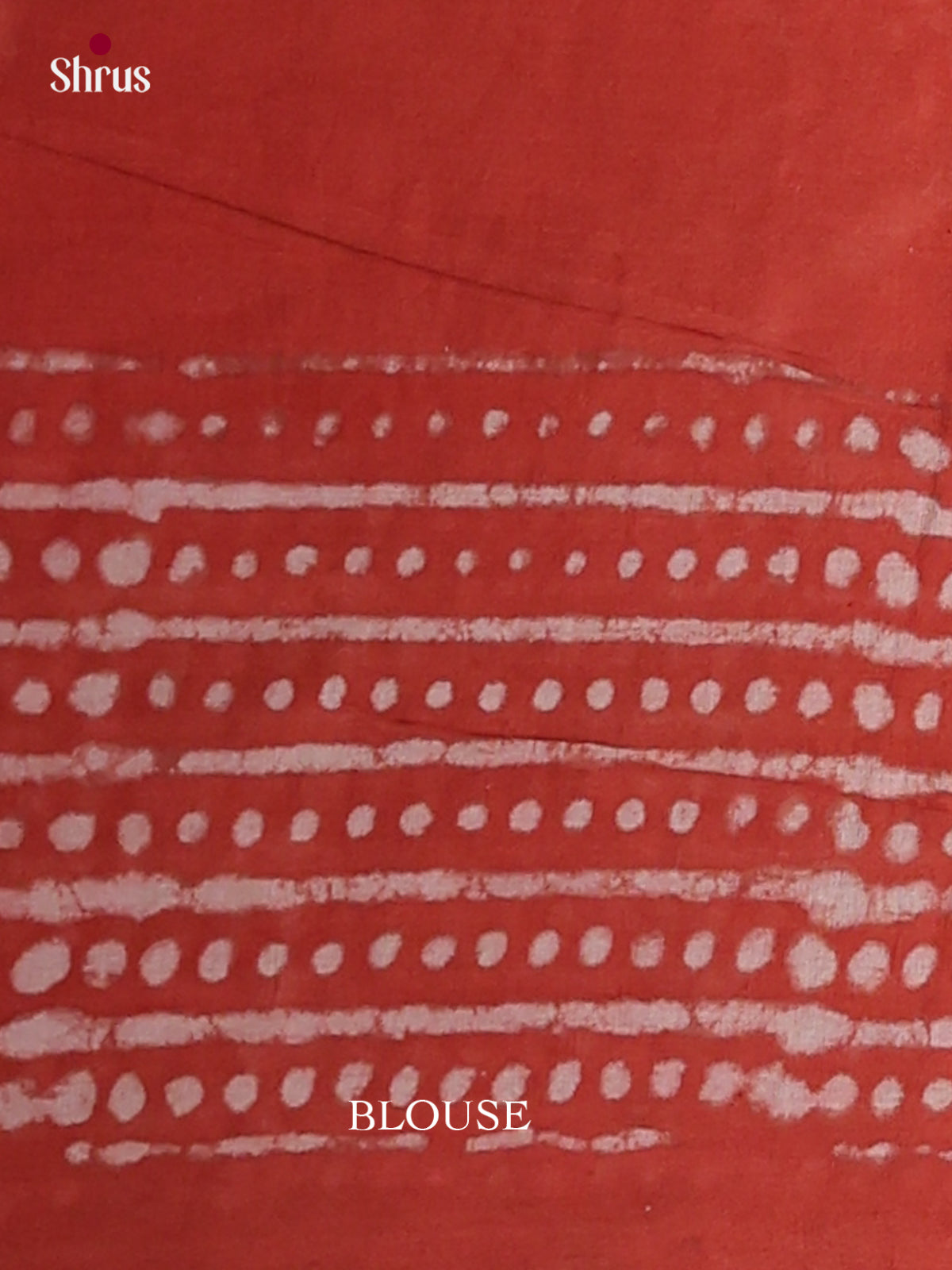 Orange- Jaipur cotton Saree - EES25105