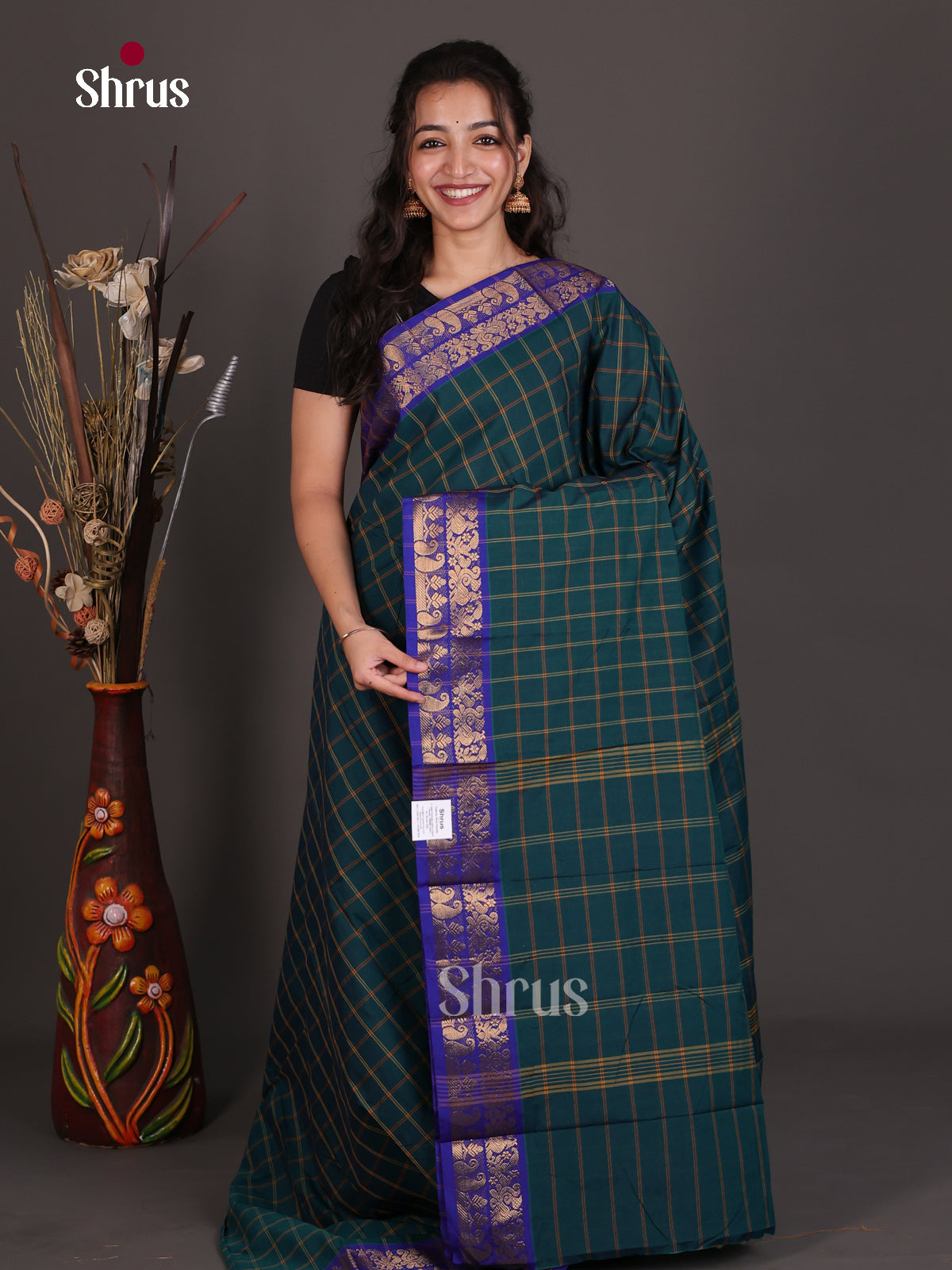 EES26138 - Chettinad Mix Cotton Saree
