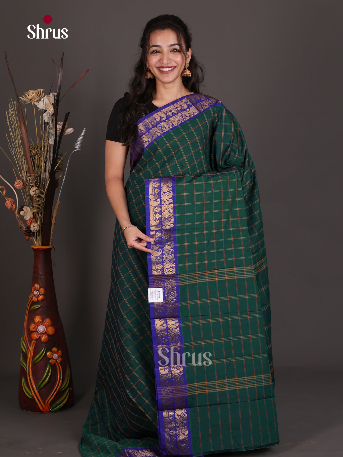 EES26138 - Chettinad Mix Cotton Saree