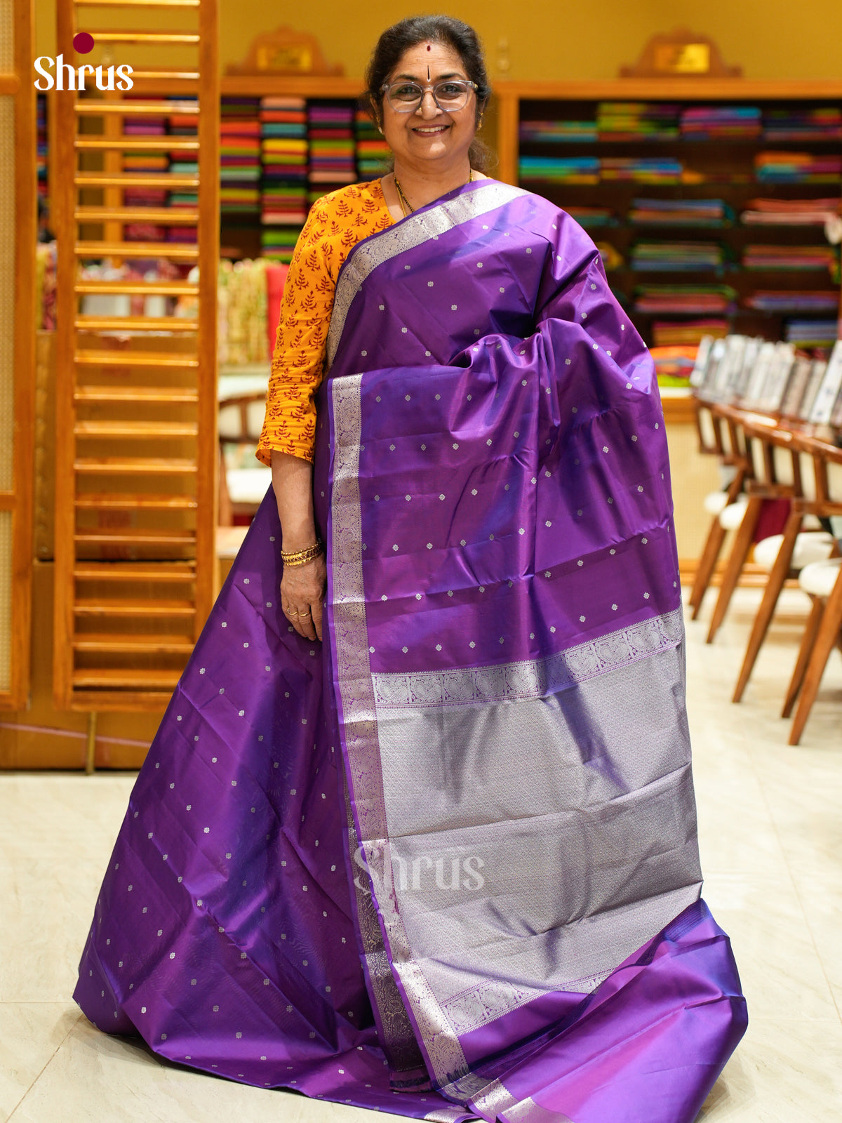 Kanchipuram silk Saree - EES27009 - Shop on Shrus.com