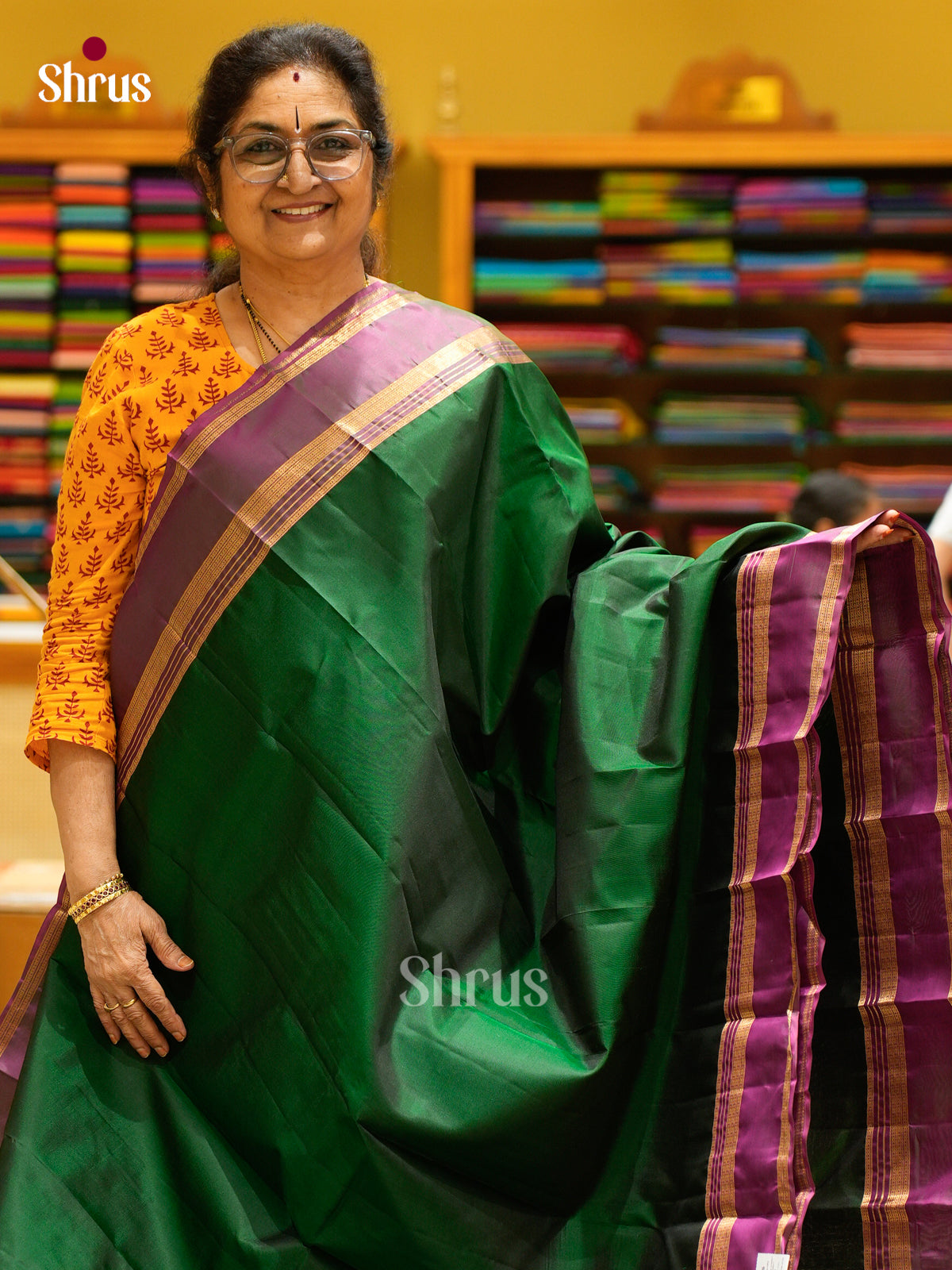 Kanchipuram silk Saree - EES27019 - Shop on Shrus.com