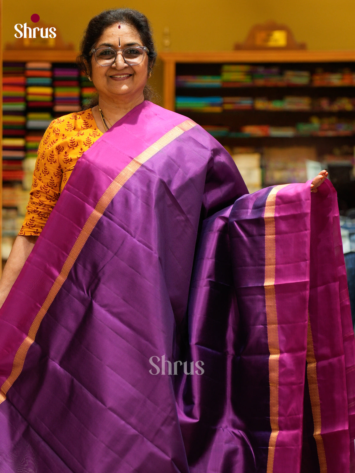 Kanchipuram silk Saree - EES27021 - Shop on Shrus.com