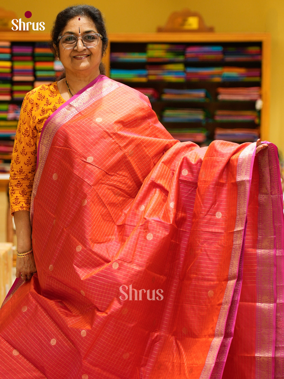 Kanchipuram silk Saree - EES27072 - Shop on Shrus.com