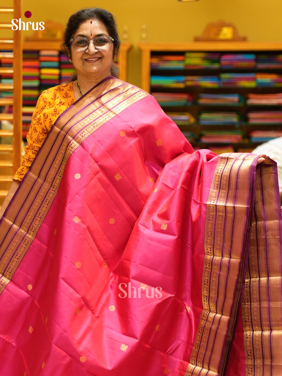 Kanchipuram silk Saree - EES27081 - Shop on Shrus.com