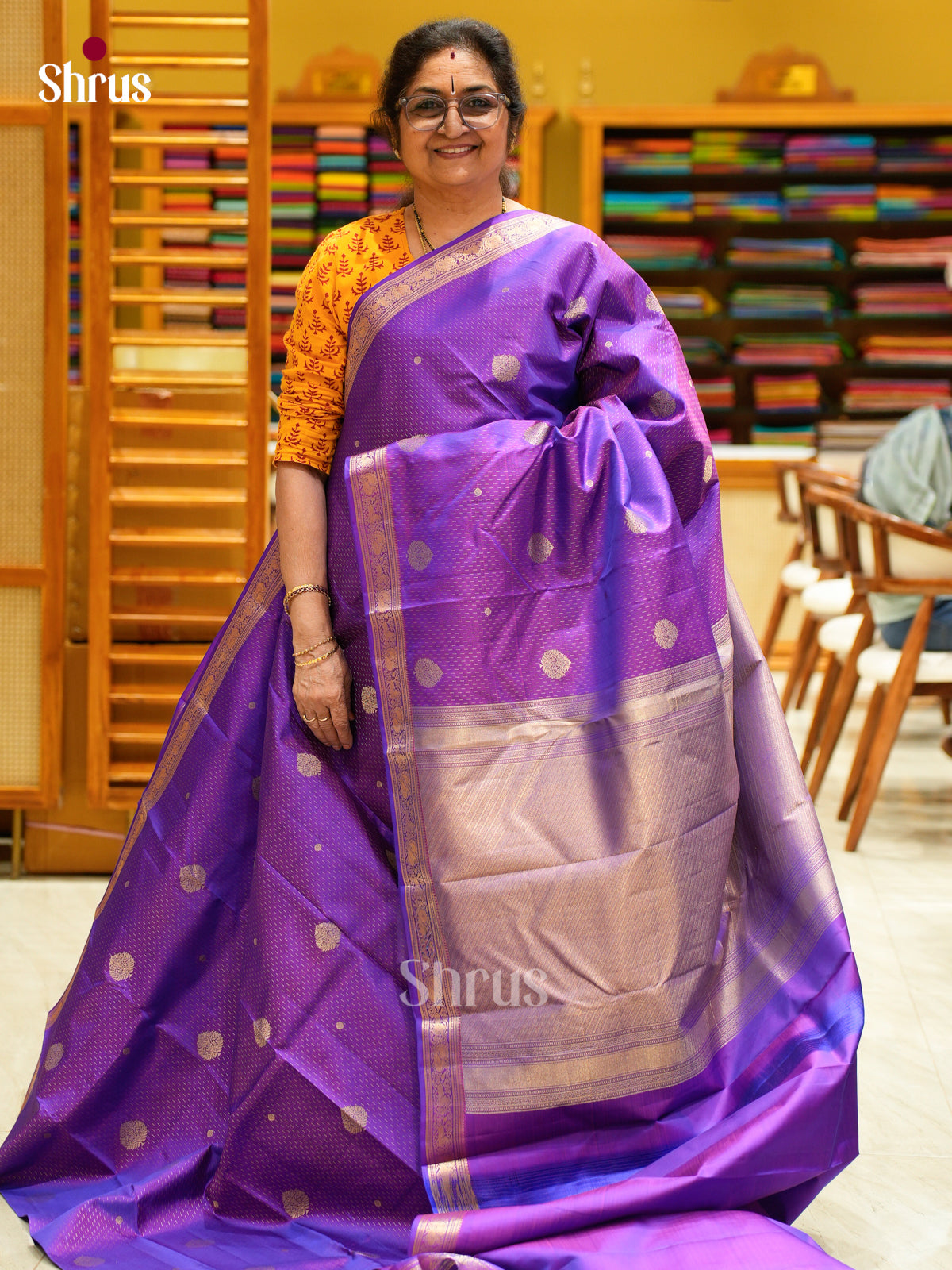 Kanchipuram silk Saree - EES27093 - Shop on Shrus.com
