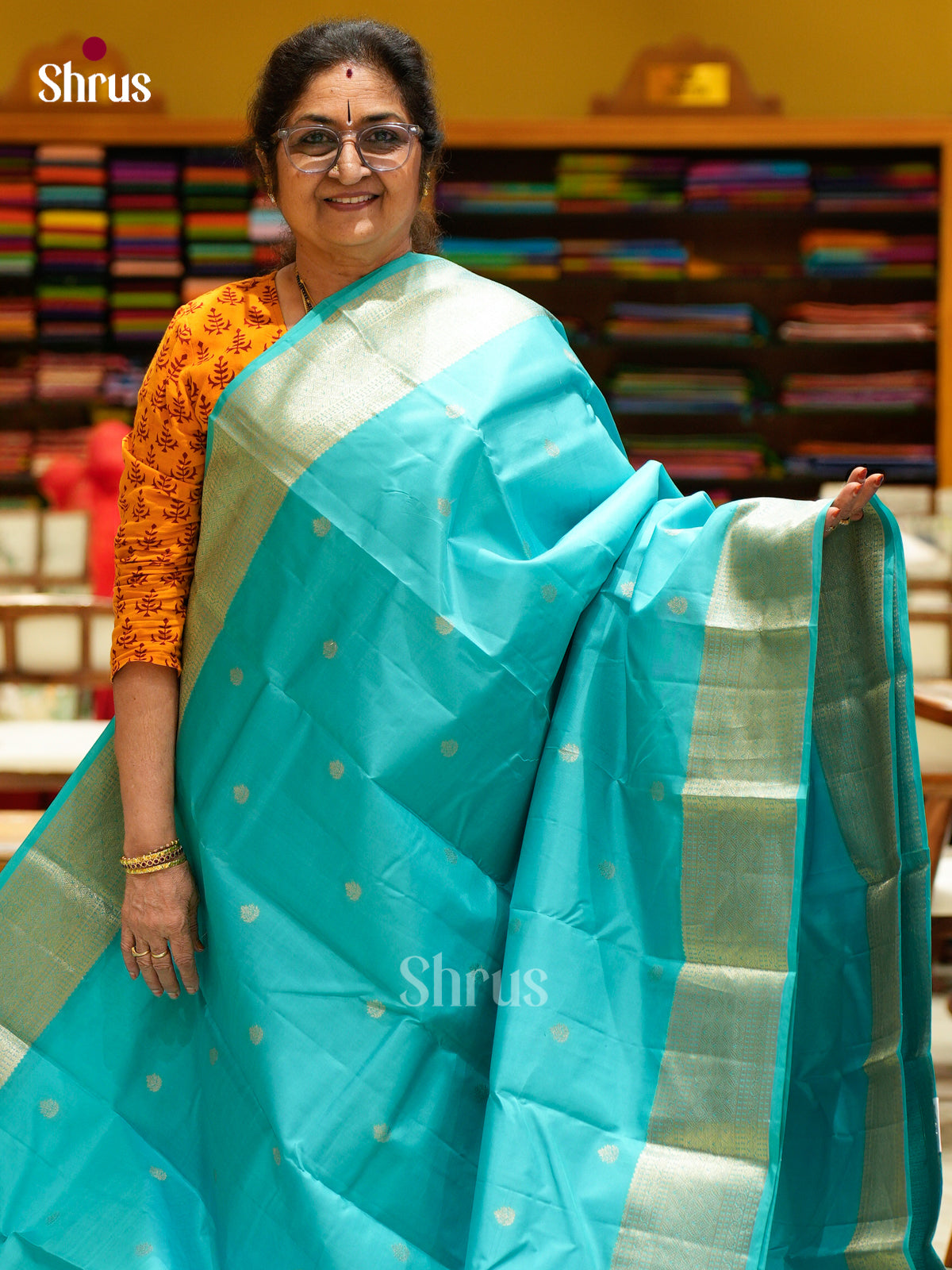 Kanchipuram silk Saree - EES27113 - Shop on Shrus.com