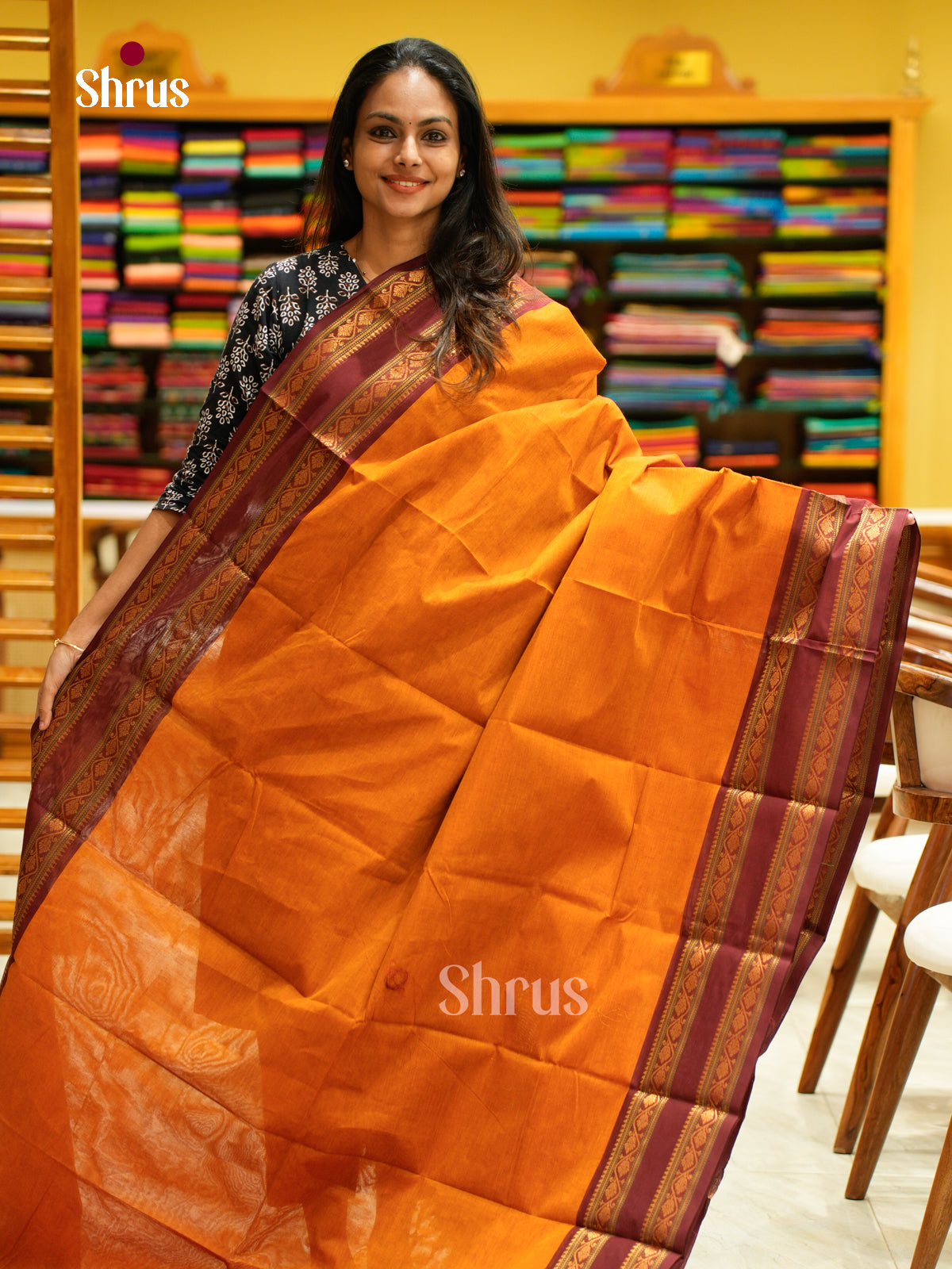 Chettinad Cotton Saree - EES29007 - Shop on Shrus.com
