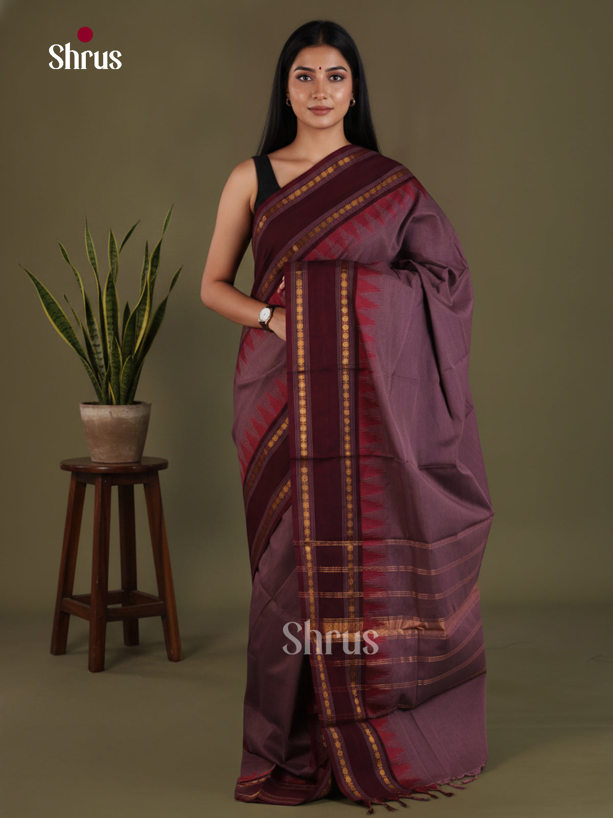 Chettinad Cotton Saree - EES29020 - Shop on Shrus.com
