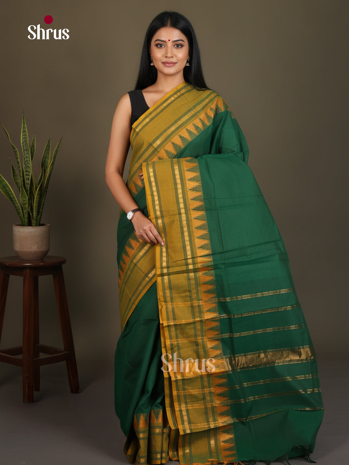 Chettinad Cotton Saree - EES29025 - Shop on Shrus.com