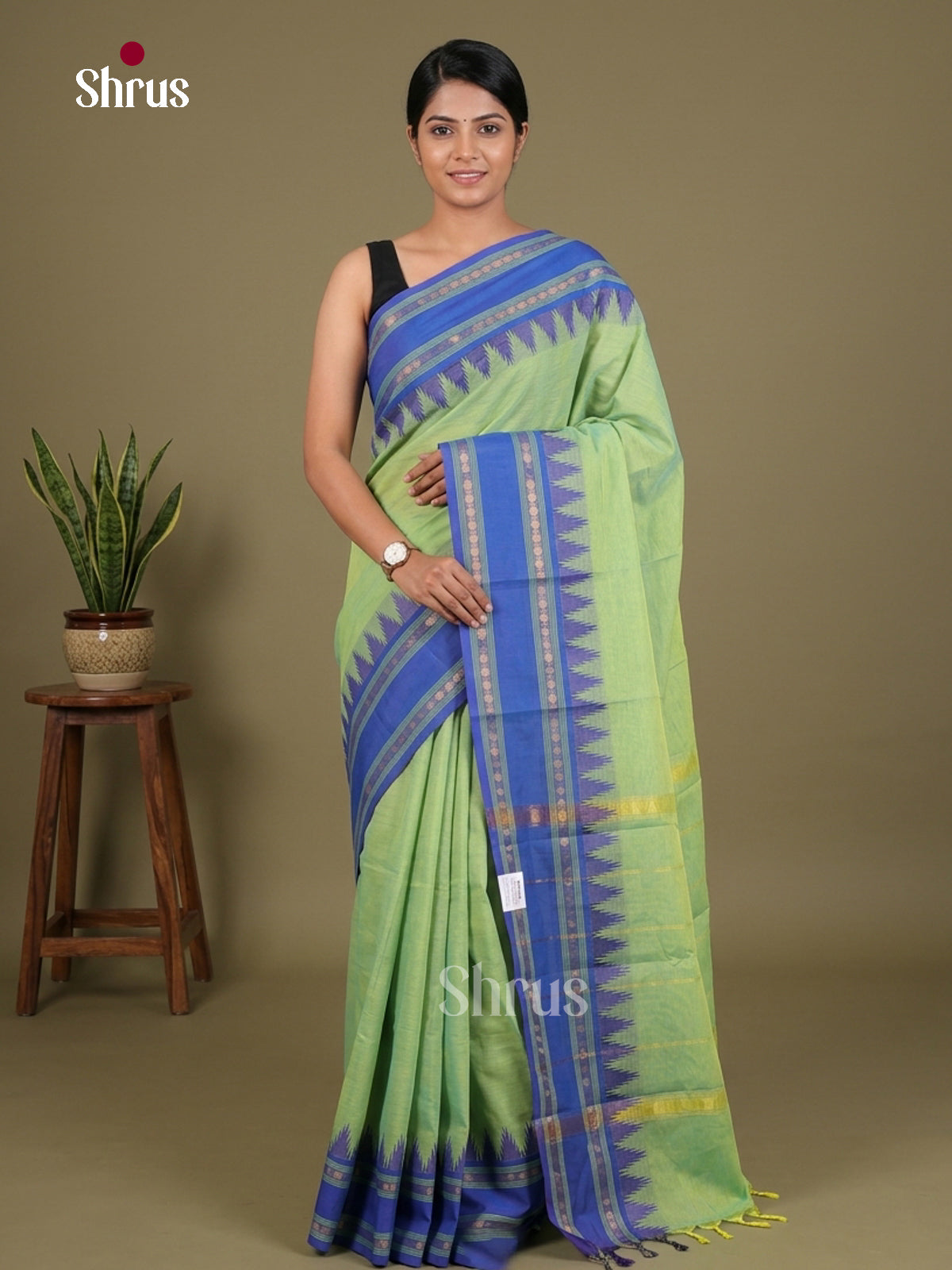 Chettinad Cotton Saree - EES29026 - Shop on Shrus.com