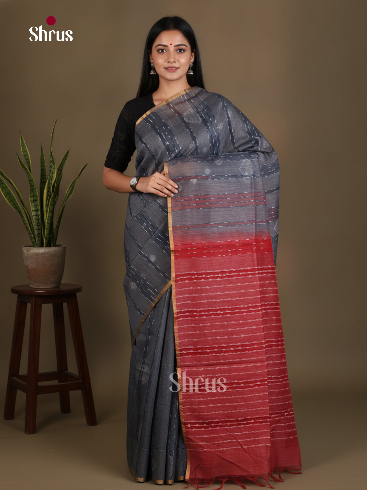 Shibori Saree - EES29057 - Shop on Shrus.com