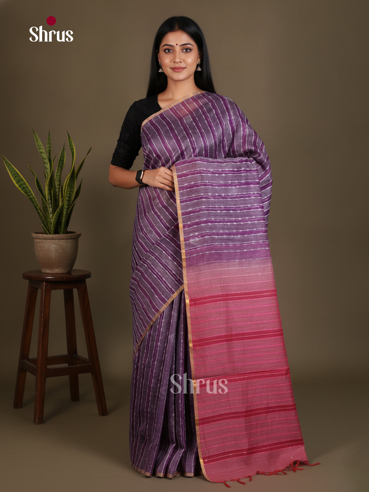 Shibori Saree - EES29063 - Shop on Shrus.com