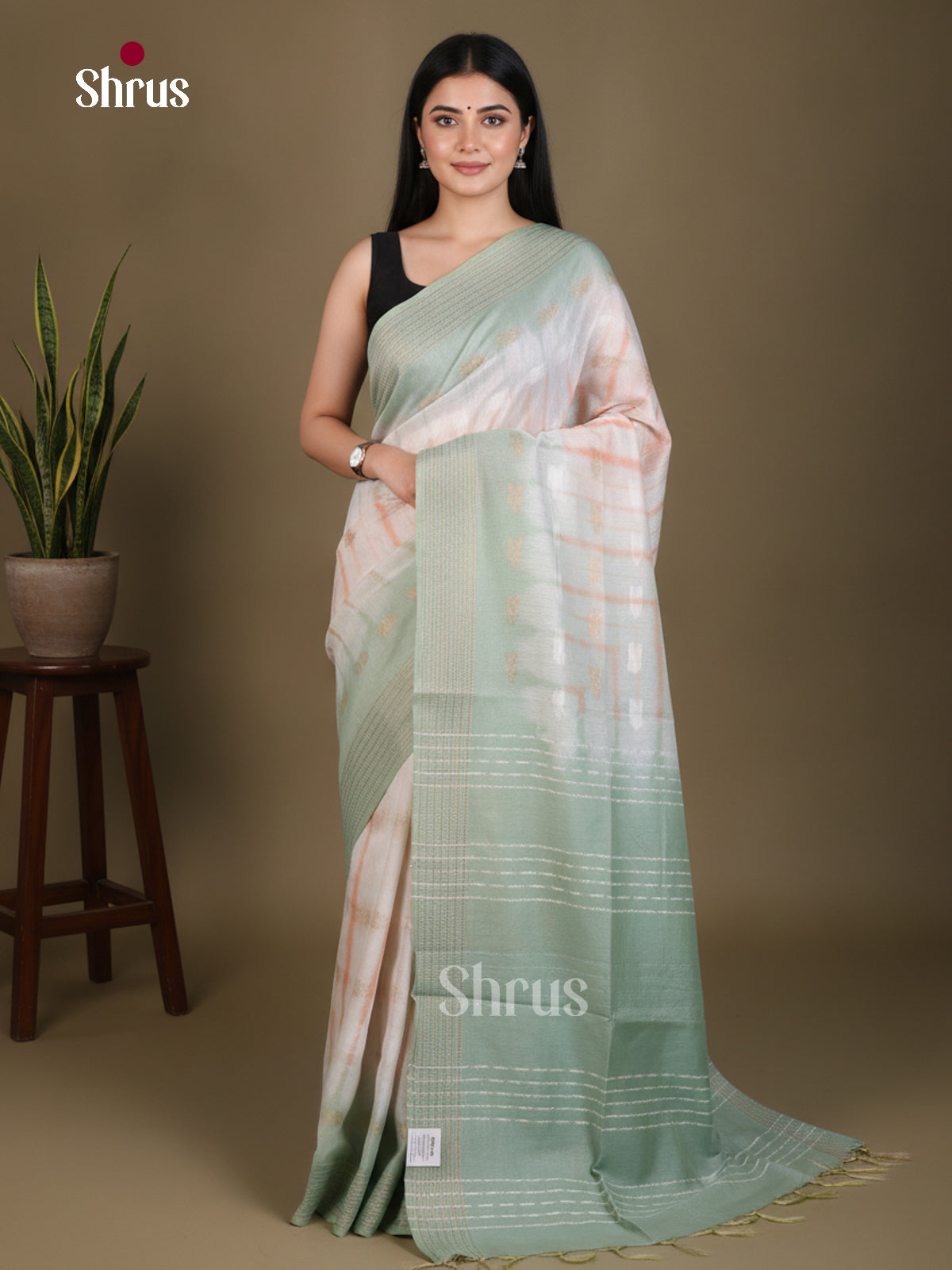 Shibori Saree - EES29496 - Shop on Shrus.com