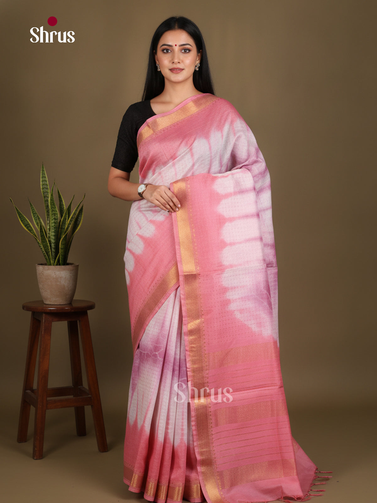 Shibori Saree - EES29528 - Shop on Shrus.com