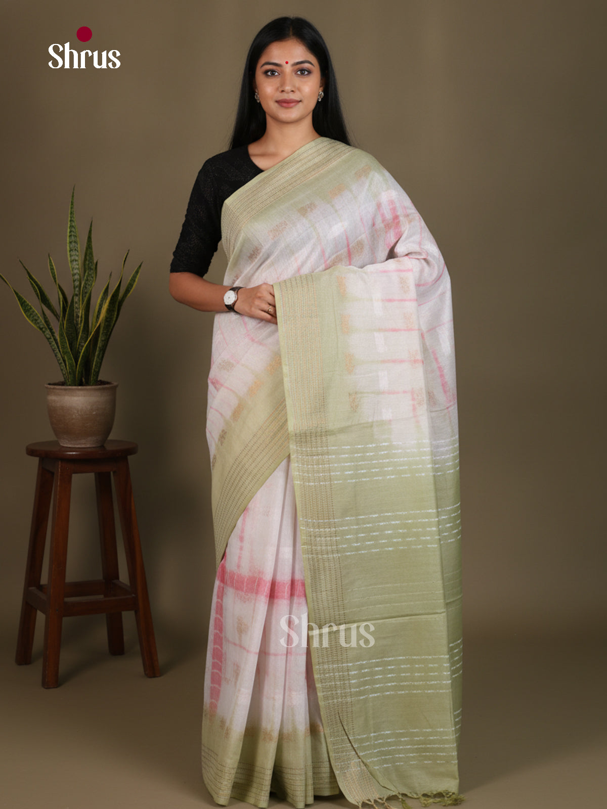 Shibori Saree - EES29572 - Shop on Shrus.com