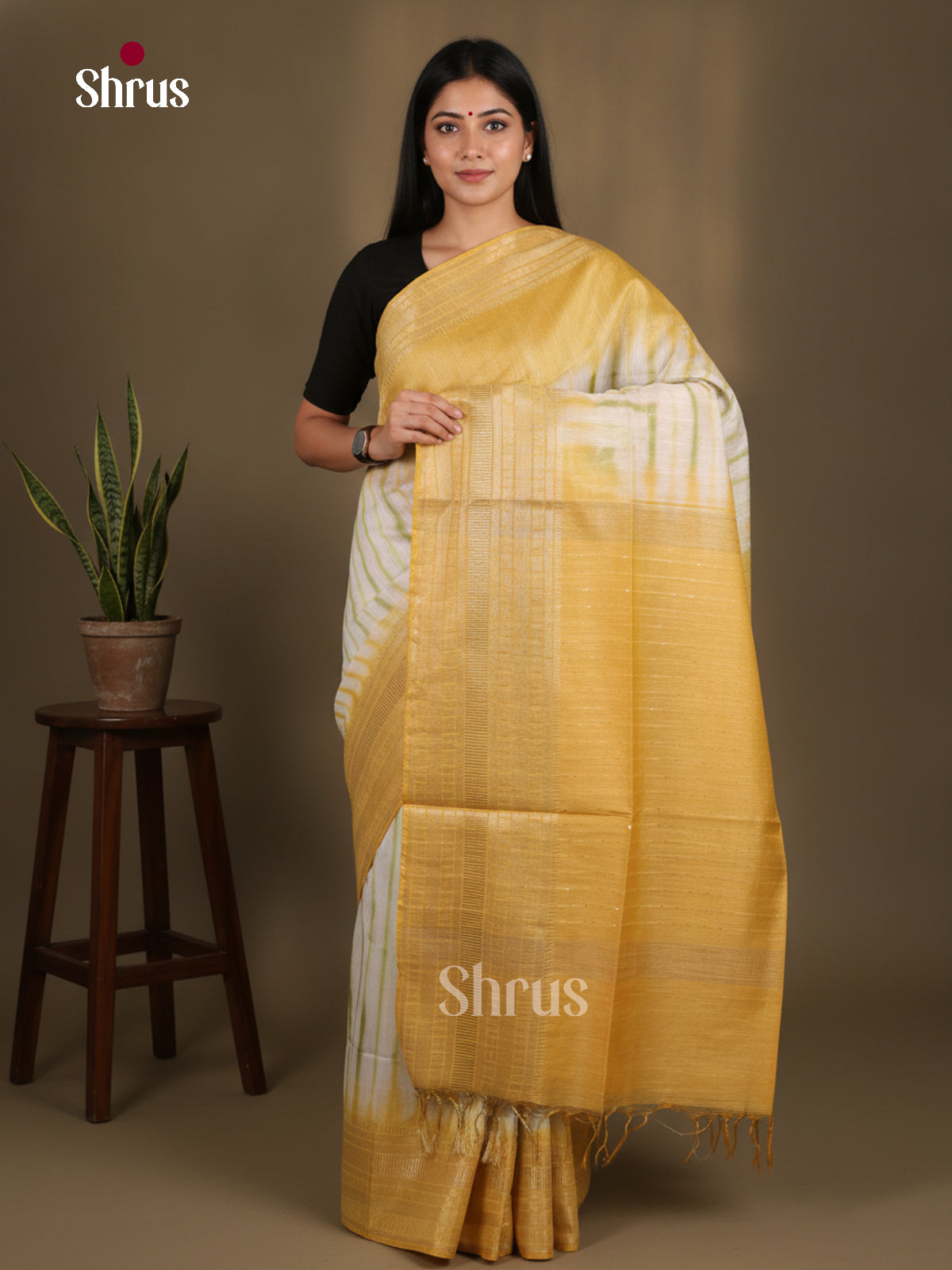Shibori Saree - EES29580 - Shop on Shrus.com