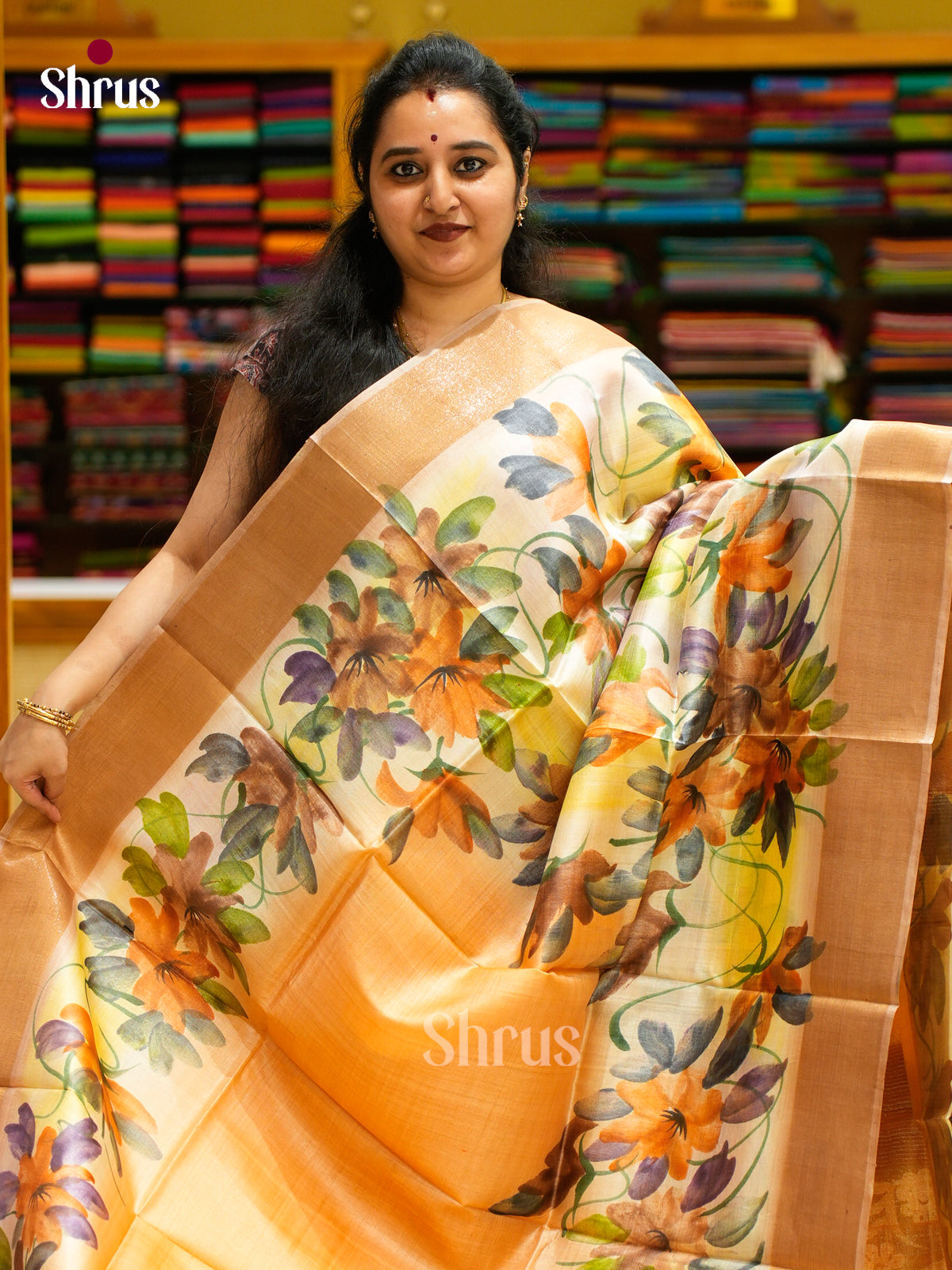 Tussar Saree - EES30110 - Shop on Shrus.com