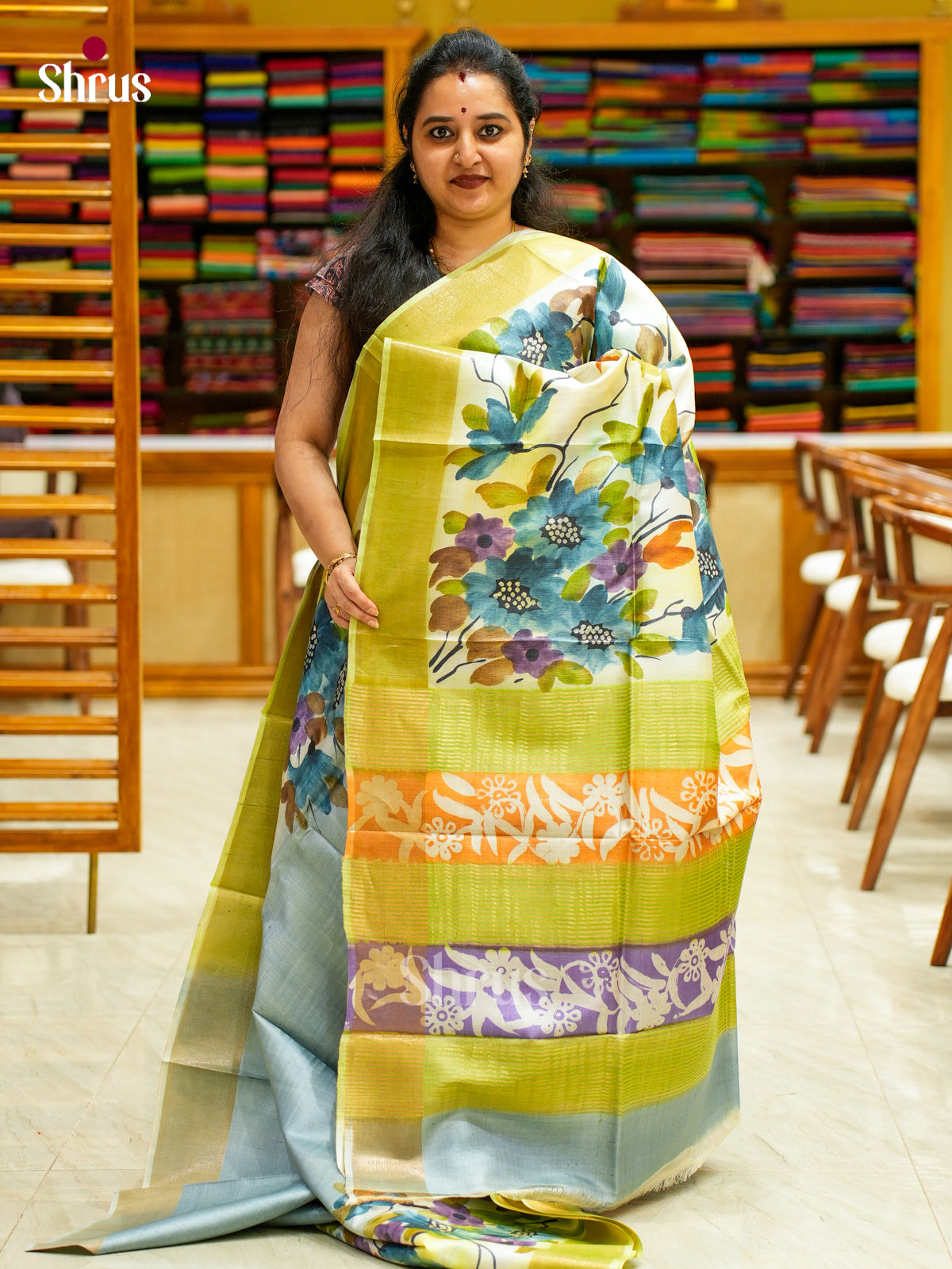 Tussar Saree - EES30111 - Shop on Shrus.com