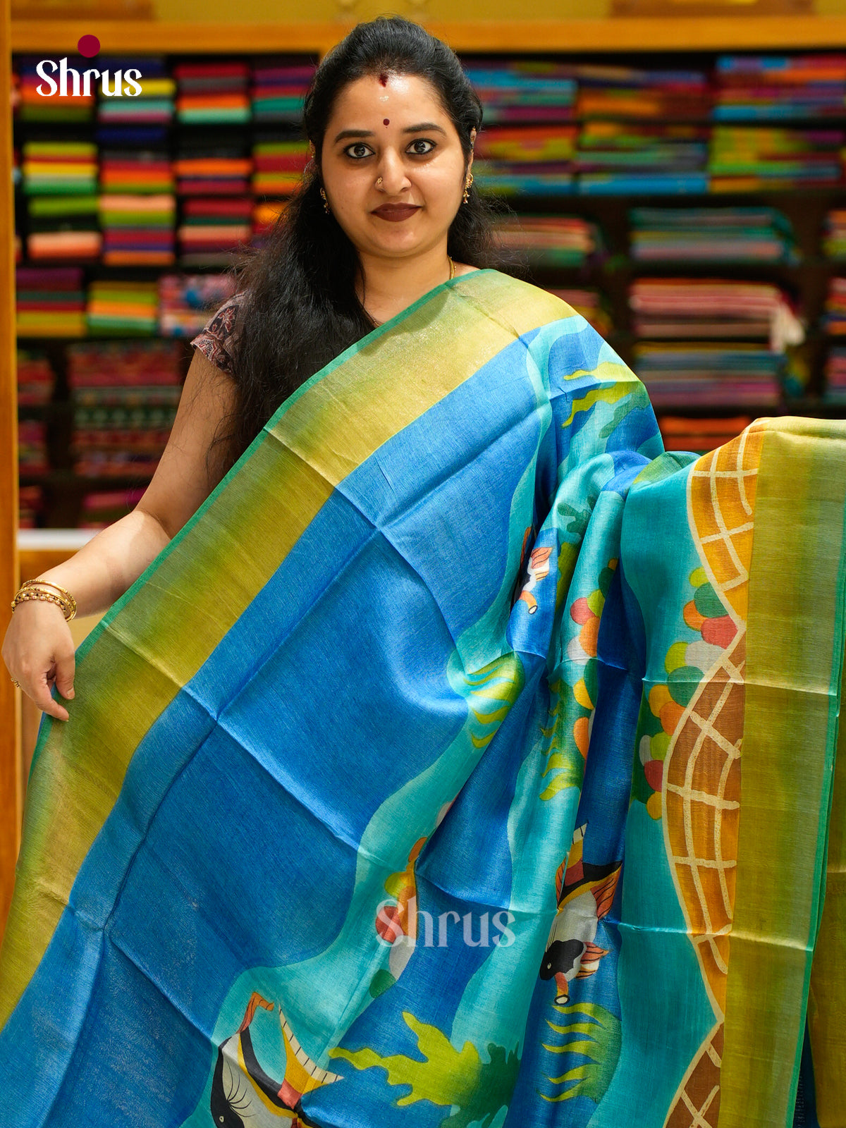 Tussar Saree - EES30123 - Shop on Shrus.com