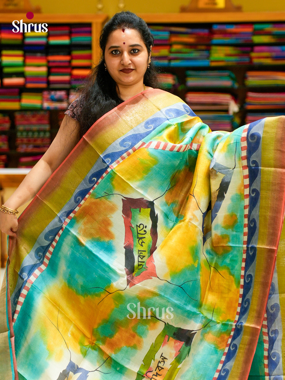 Tussar Saree - EES30125 - Shop on Shrus.com