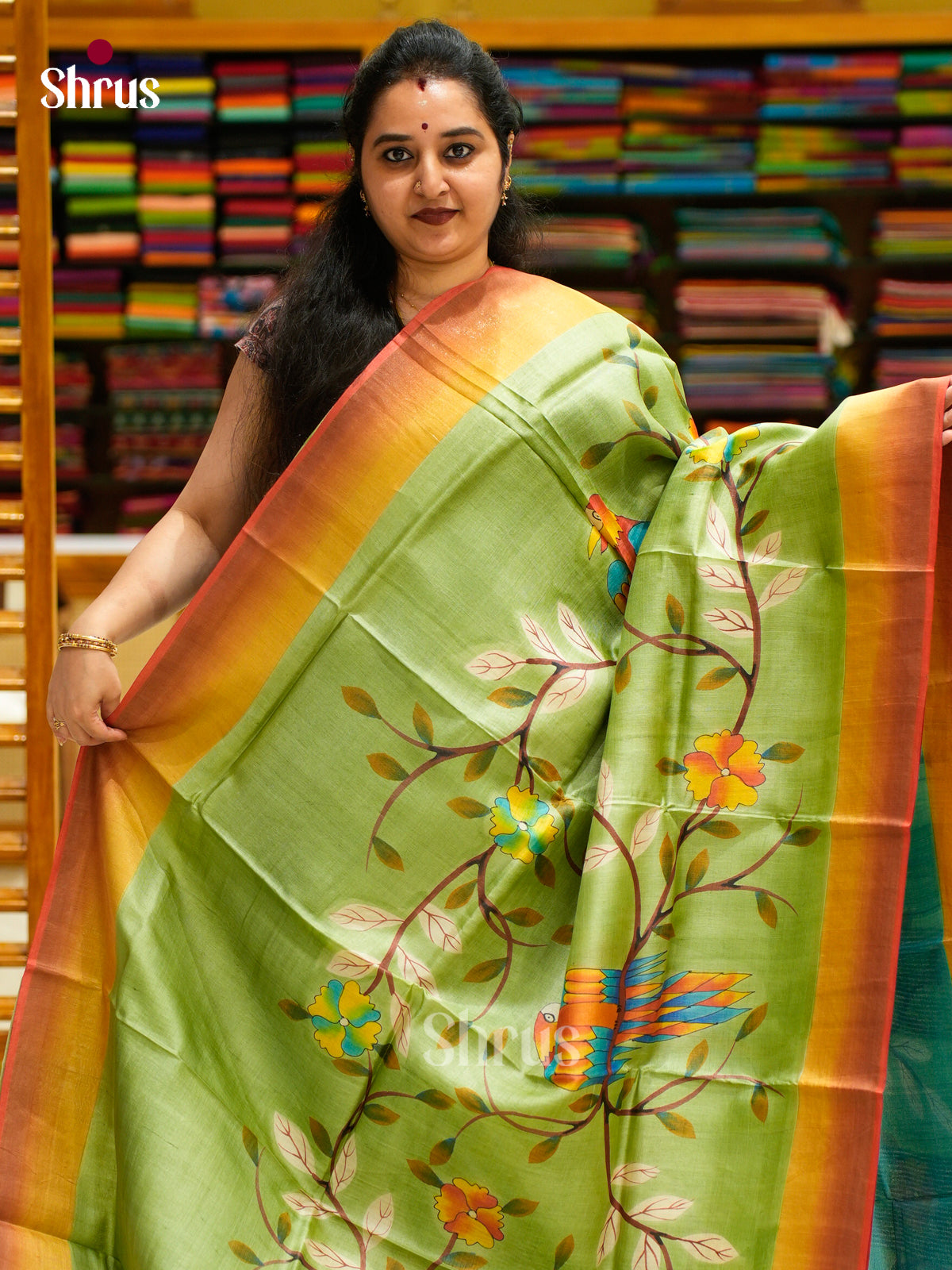 Tussar Saree - EES30130 - Shop on Shrus.com