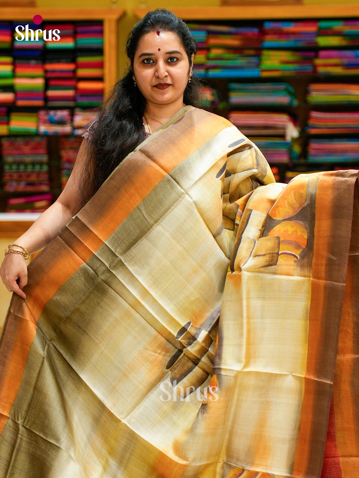 Tussar Saree - EES30138 - Shop on Shrus.com