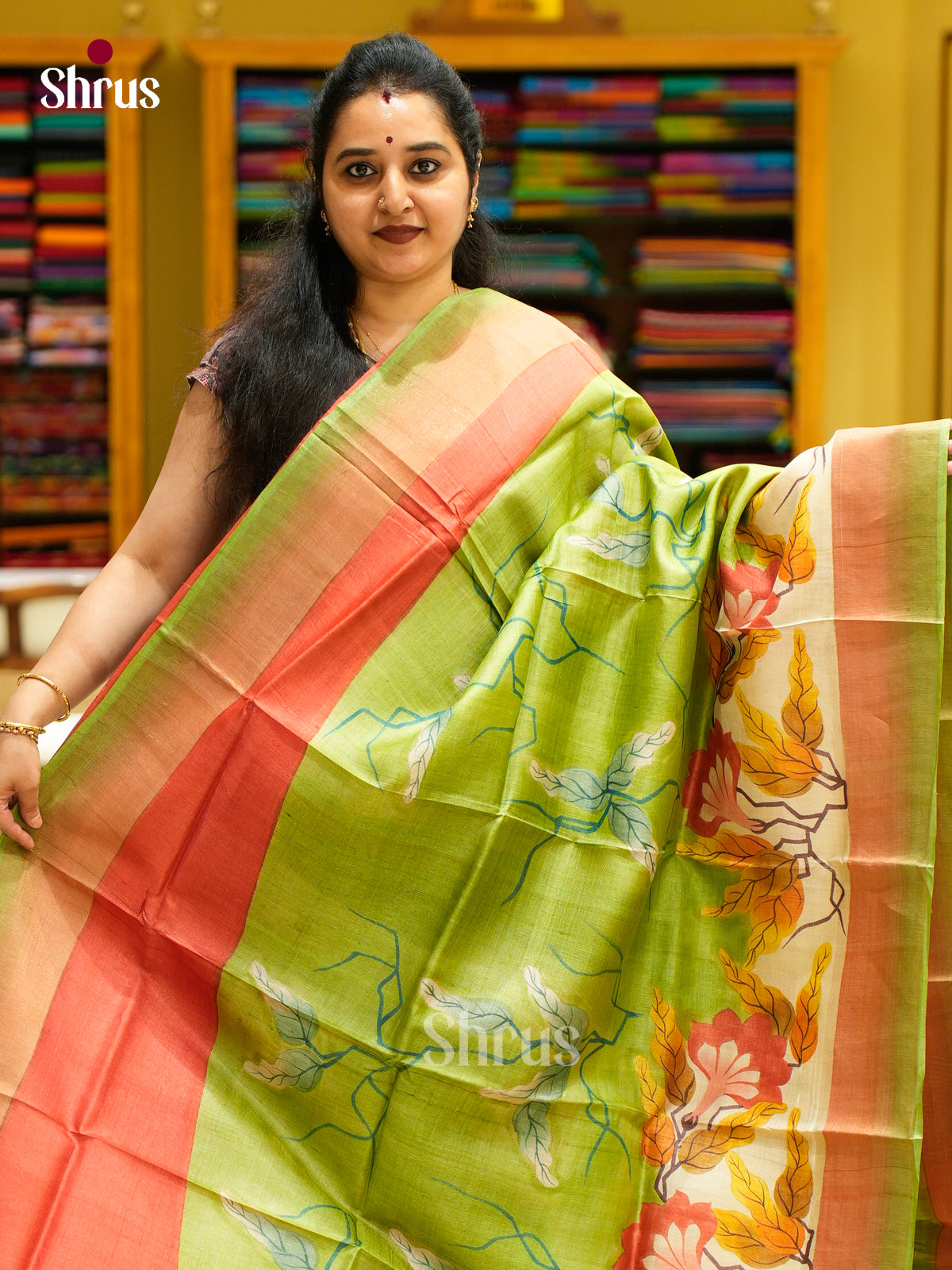 Tussar Saree - EES30145 - Shop on Shrus.com