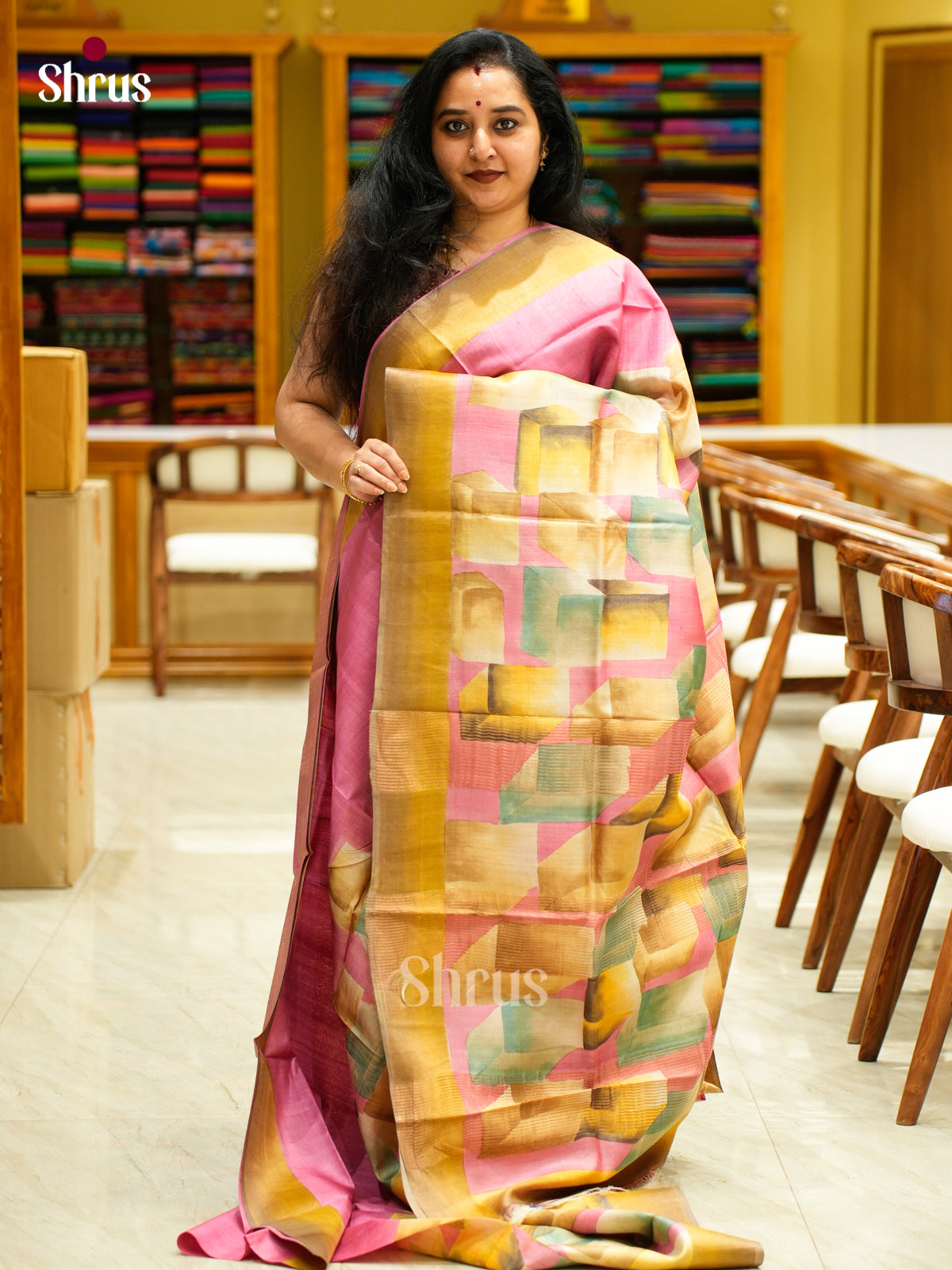 Tussar Saree - EES30149 - Shop on Shrus.com