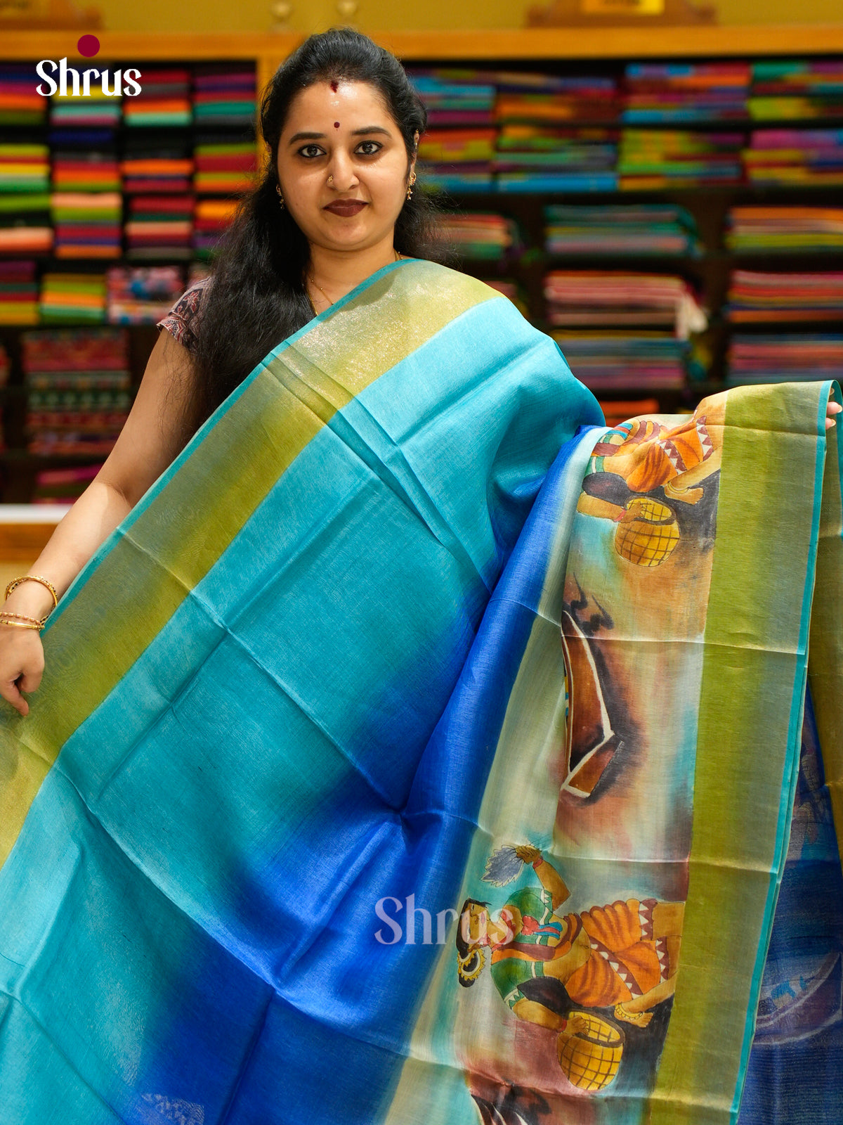 Tussar Saree - EES30151 - Shop on Shrus.com
