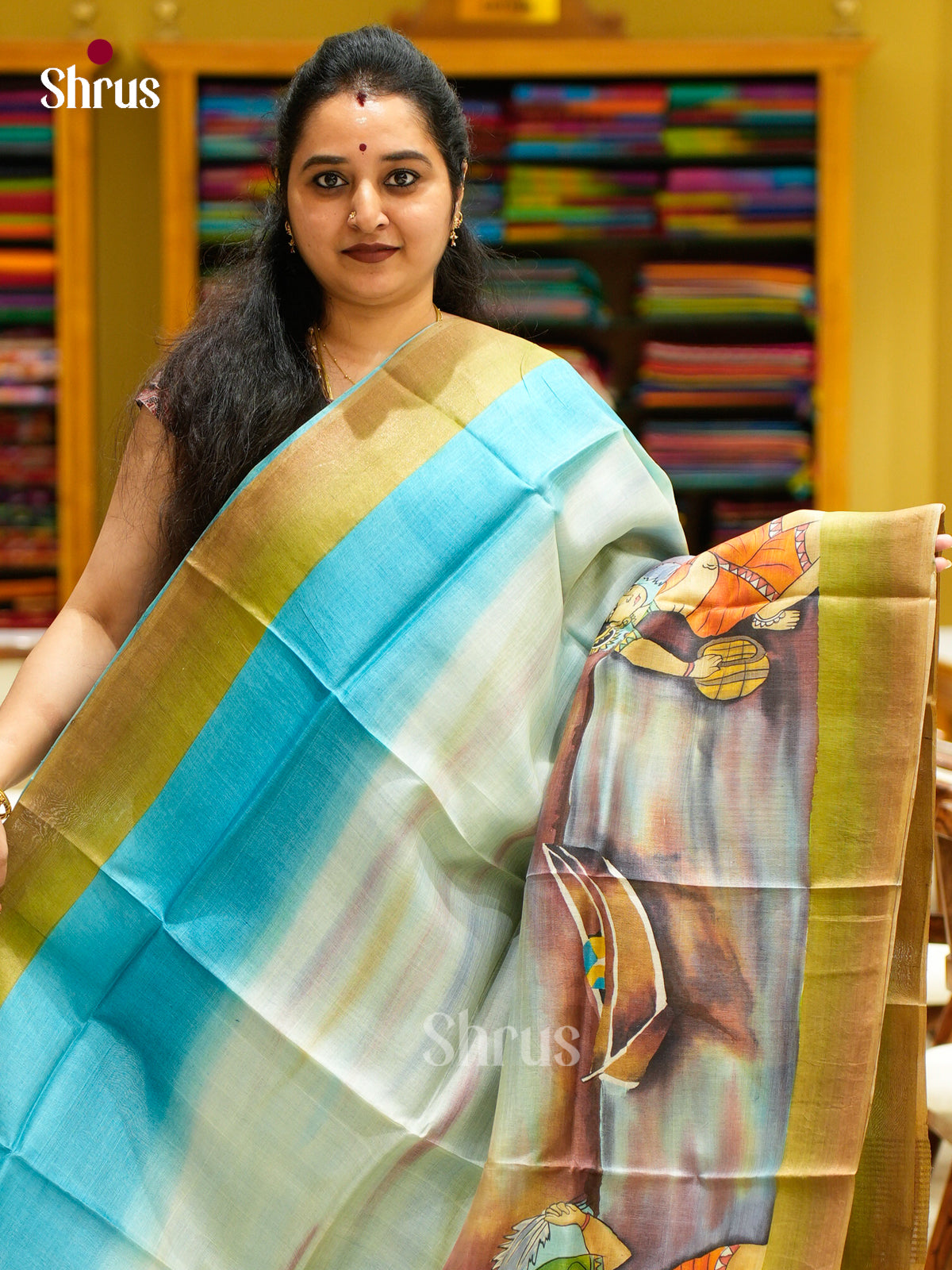 Tussar Saree - EES30153 - Shop on Shrus.com