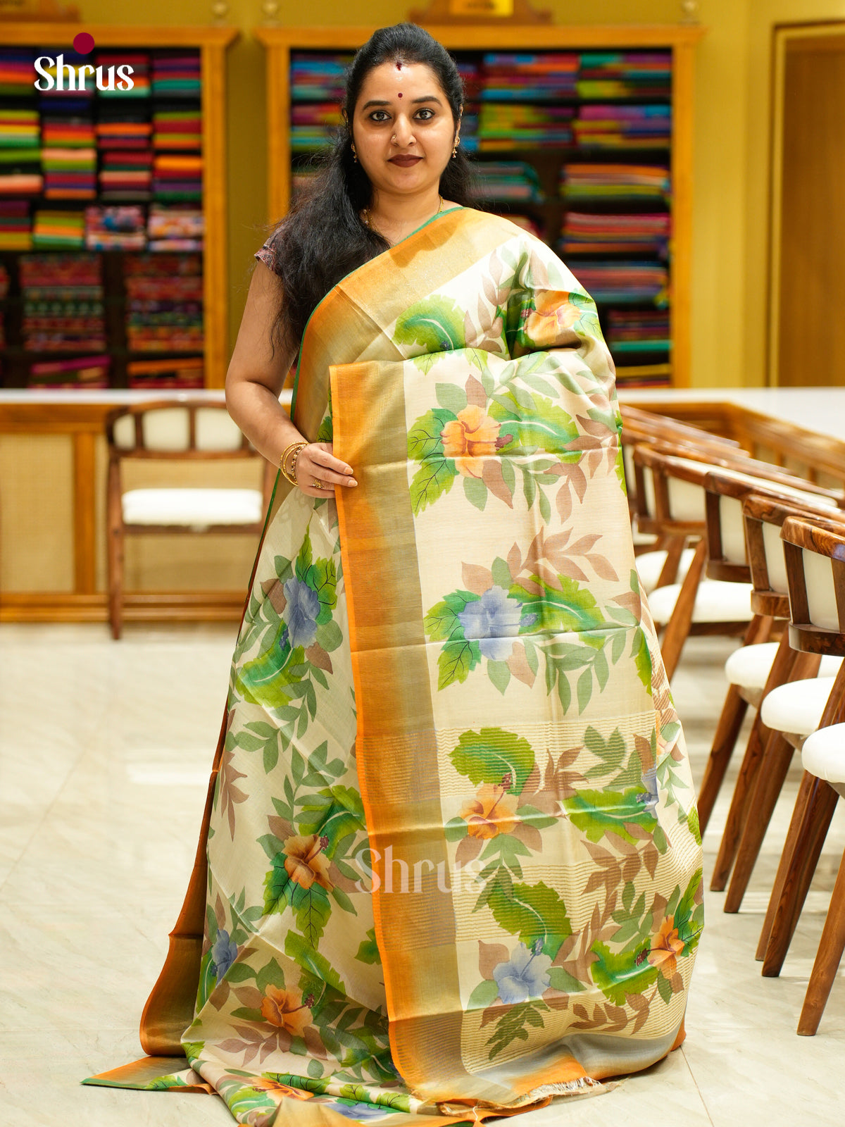 Tussar Saree - EES30154 - Shop on Shrus.com