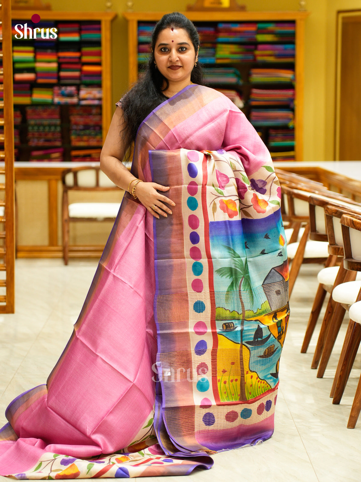 Tussar Saree - EES30182 - Shop on Shrus.com